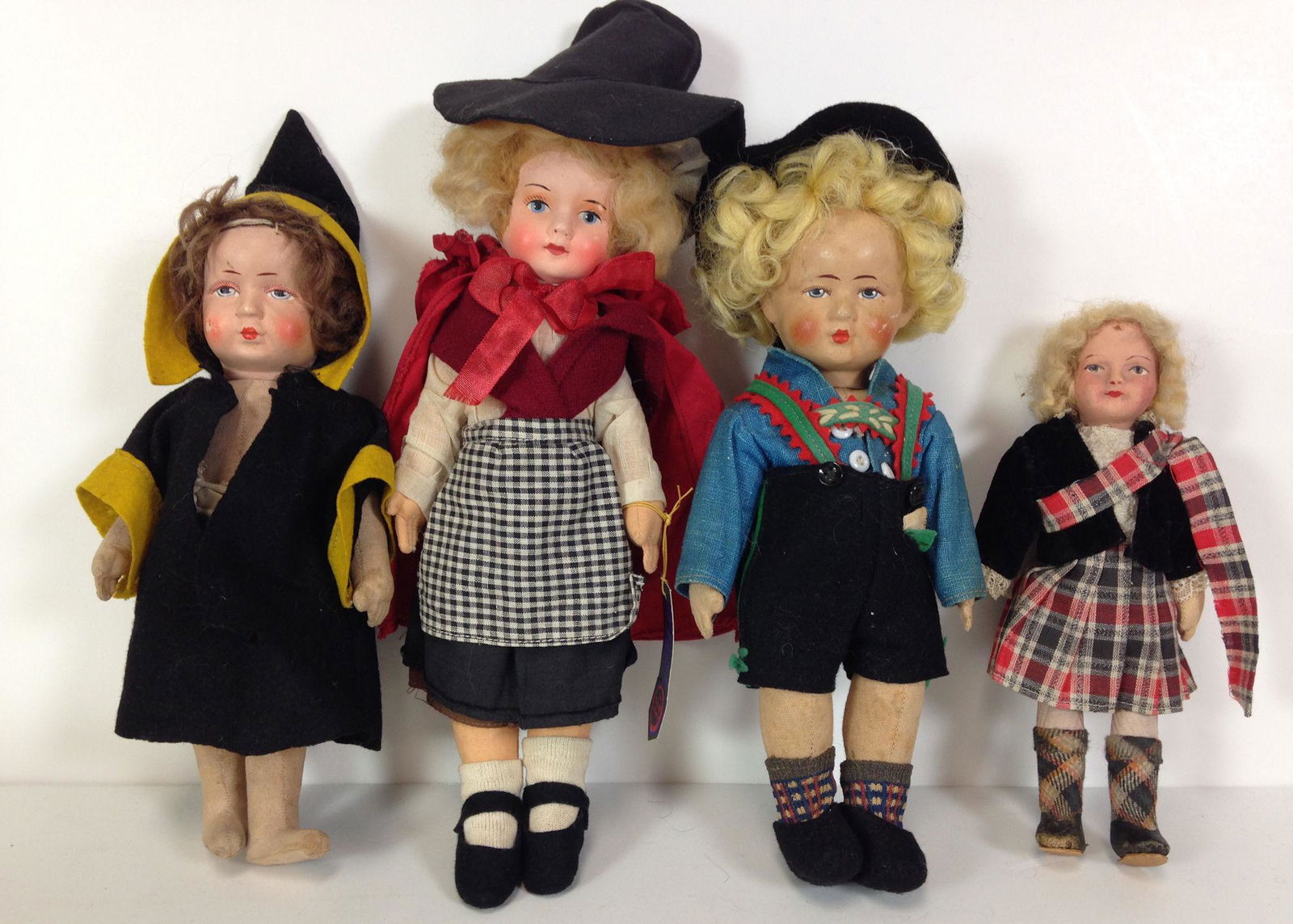 (4) VINTAGE COMPOSITION DOLLS WITH PAINTED FACIAL (1 of 7)