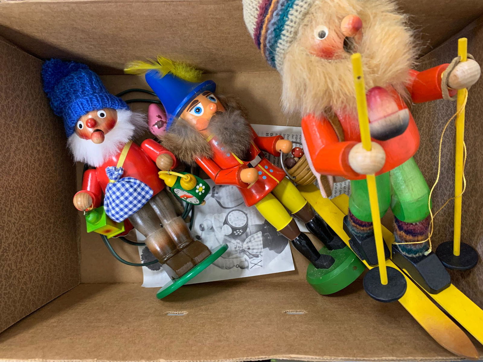 BOX LOT INCLUDING 3 GERMAN MADE NUTCRACKERS. (1 of 1)