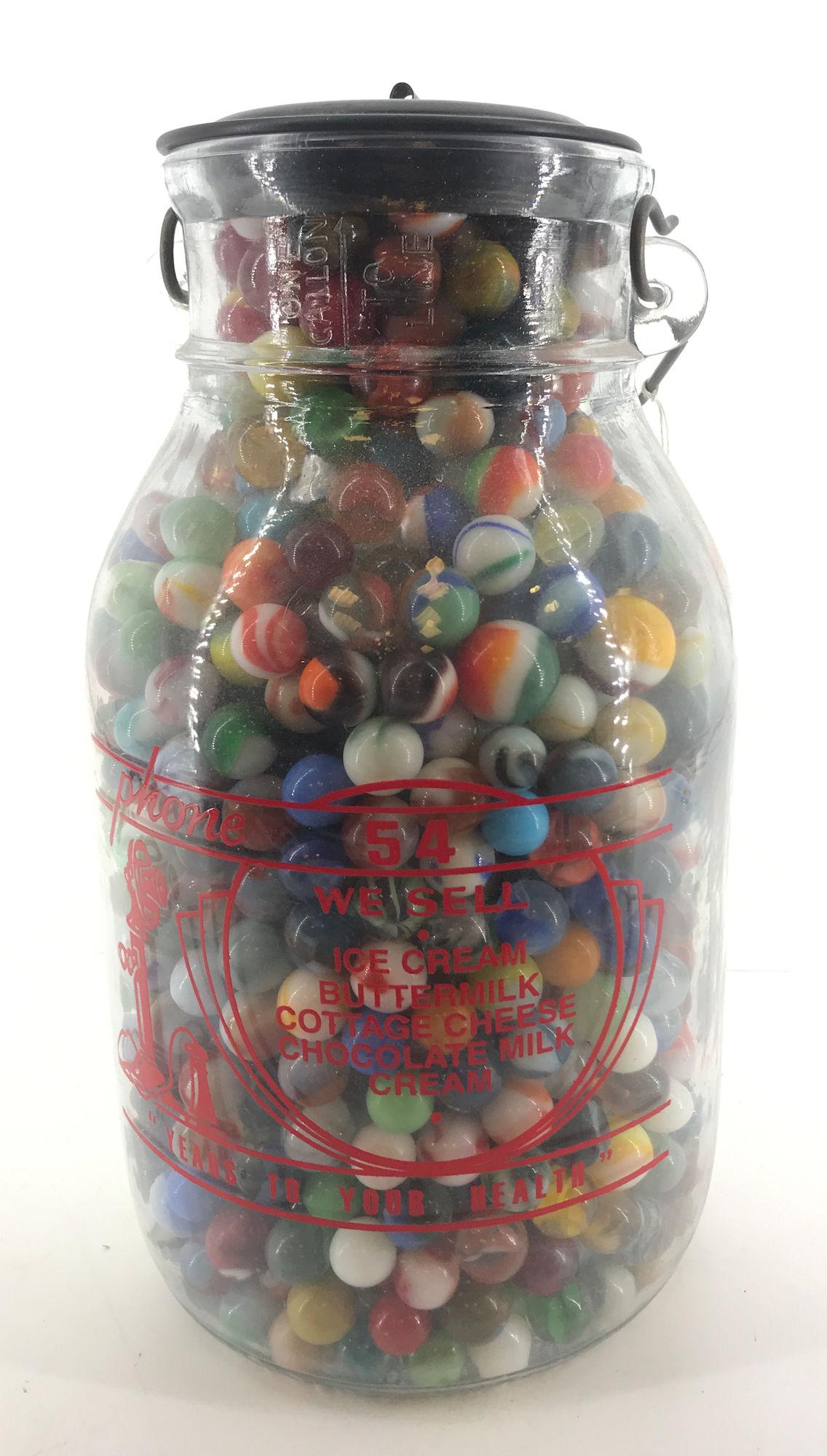 ONE GALLON KA-VEE ICE CREAM, BELLEVILLE, PA. GLASS JAR (1 of 1)