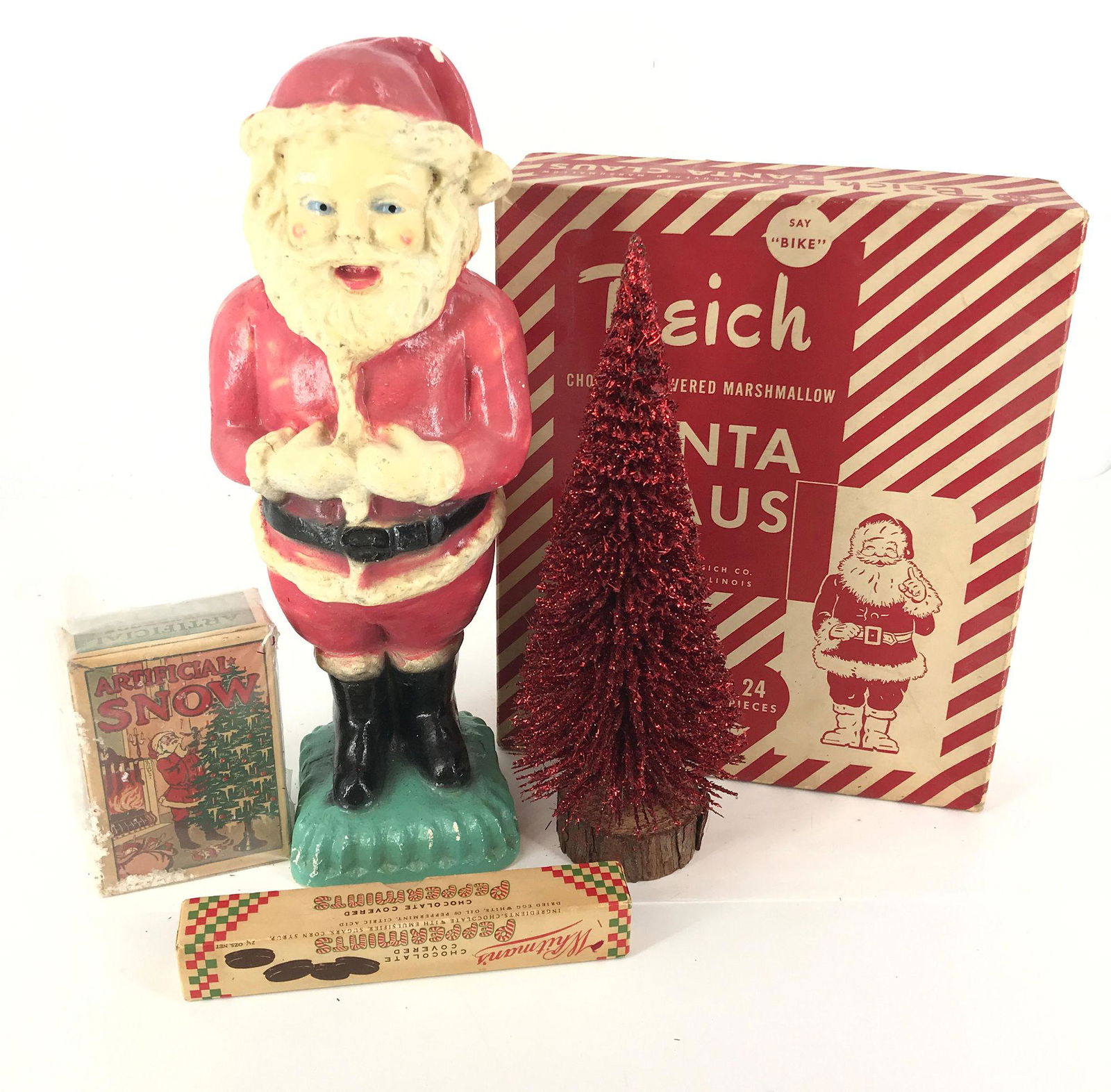 BOX LOT VINTAGE CHRISTMAS INCLUDING 14Â¼" VINTAGE (1 of 1)