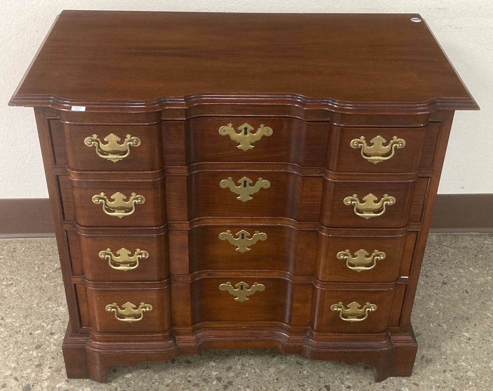 COUNCILL CRAFTSMEN MAHOGANY BLOCK FRONT CHEST, 36" X (1 of 1)