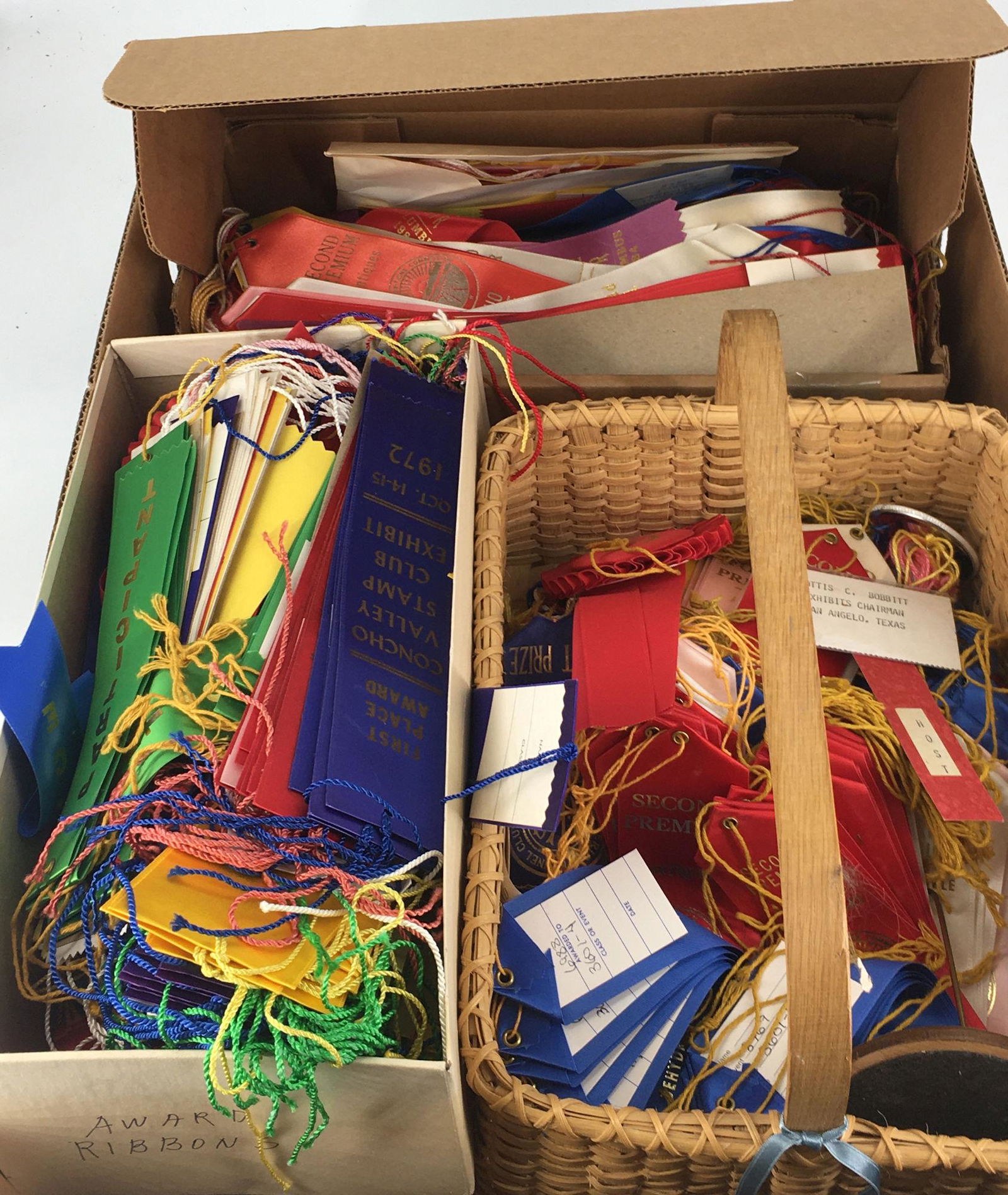 BOX LOT AWARD RIBBONS INCLUDING OHIO STATE FAIR AND (1 of 1)