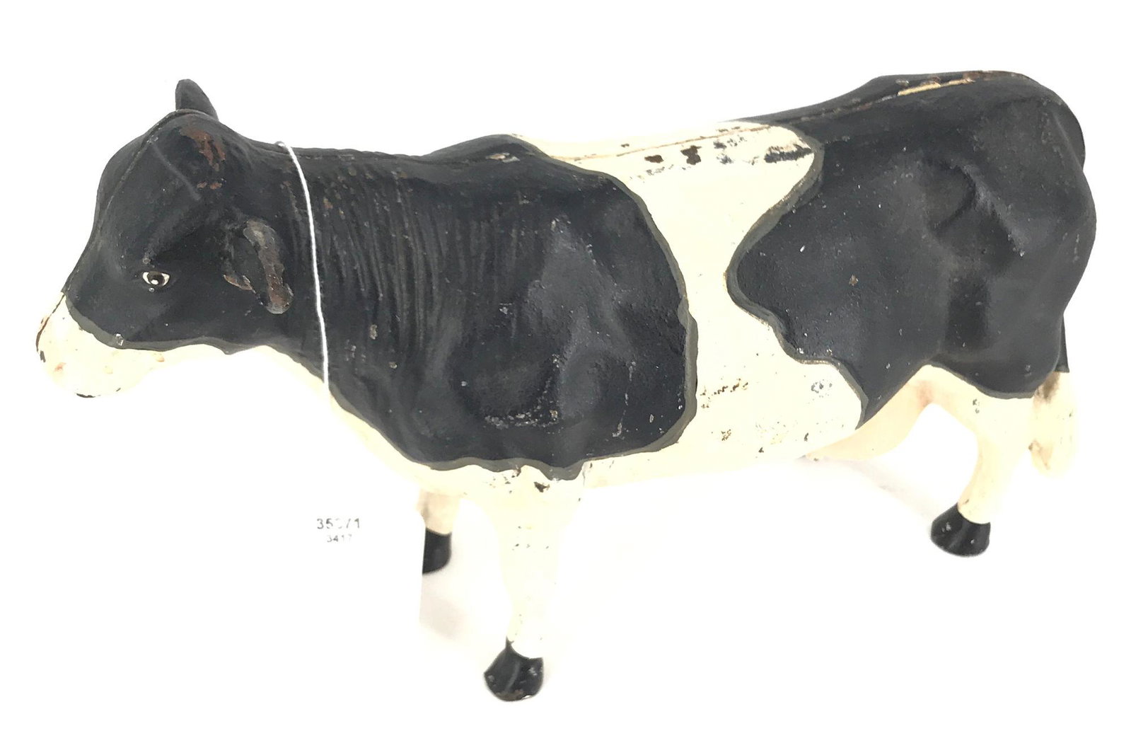 6Â¼" TALL CAST IRON COW DOOR STOP WITH ORIGINAL PAINT.: 6¼" TALL CAST IRON COW DOOR STOP WITH ORIGINAL PAINT.
