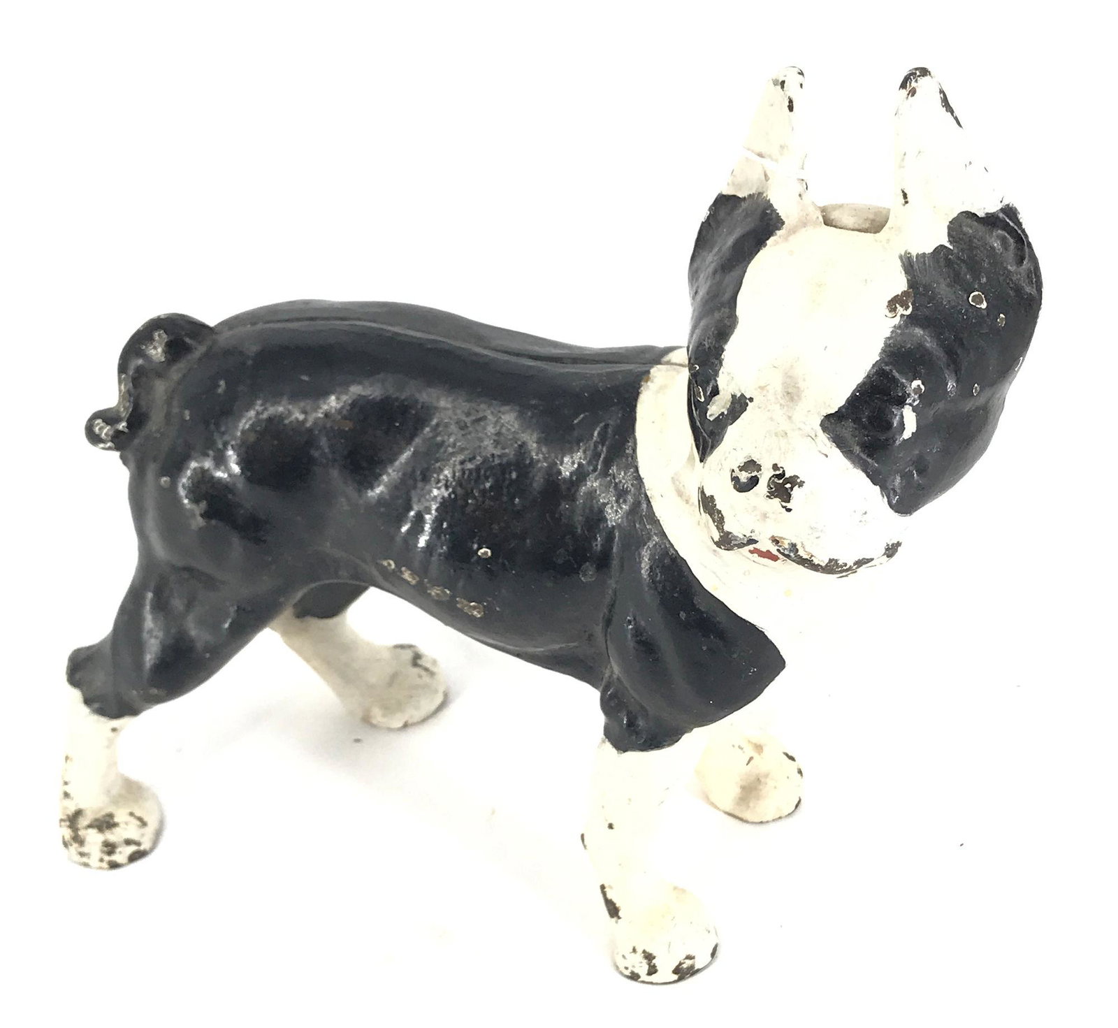 10" ANTIQUE CAST IRON FRENCH BULLDOG DOORSTOP WITH: 10" ANTIQUE CAST IRON FRENCH BULLDOG DOORSTOP WITH ORIGINAL PAINT.
