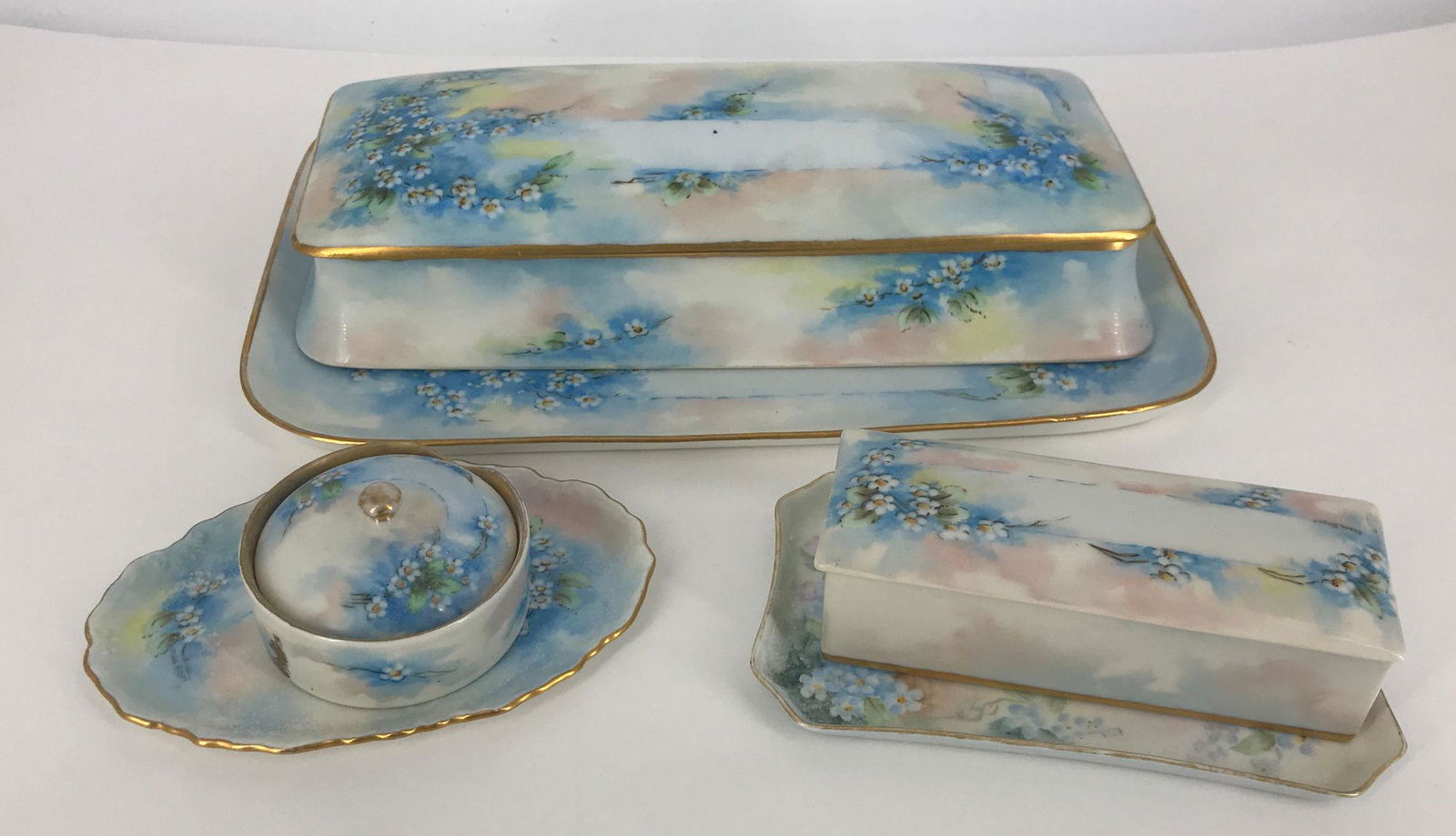 6 PC. CHINA SET INCLUDING A 12" LIMOGES TRAY WITH (1 of 1)