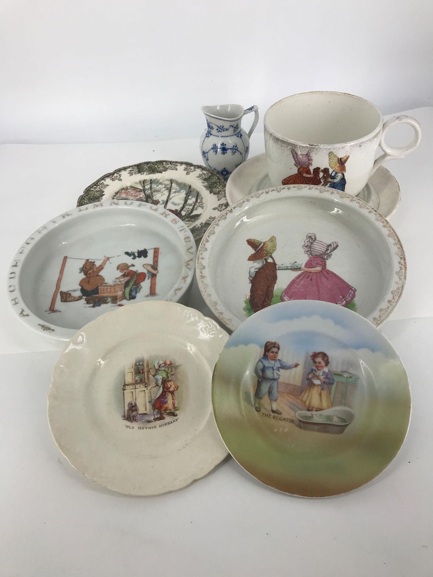 BOX LOT CHINA INCLUDING BABY BOWLS, 4" PITCHER, AND A (1 of 1)