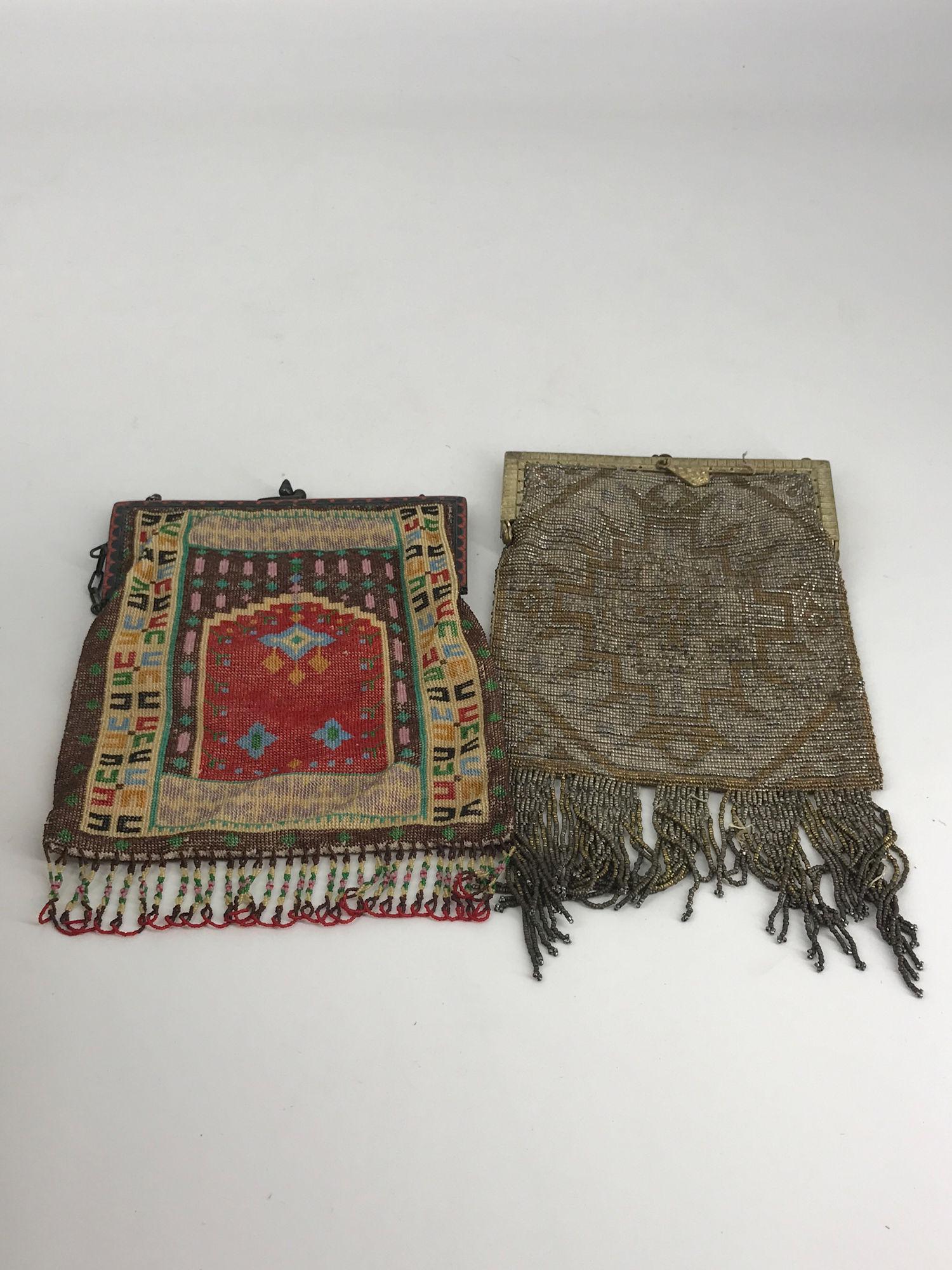 BOX LOT 2 PURSES, MULTICOLORED IS 8"X6" (1 of 1)