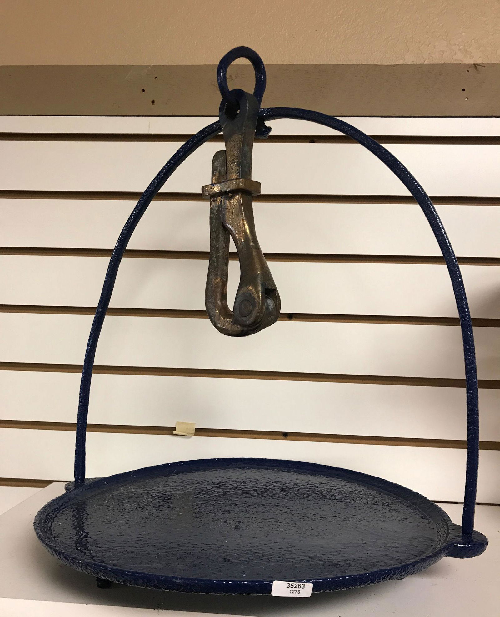 CAST IRON BASKET FOR HANGING SCALE 18" TALL (1 of 1)