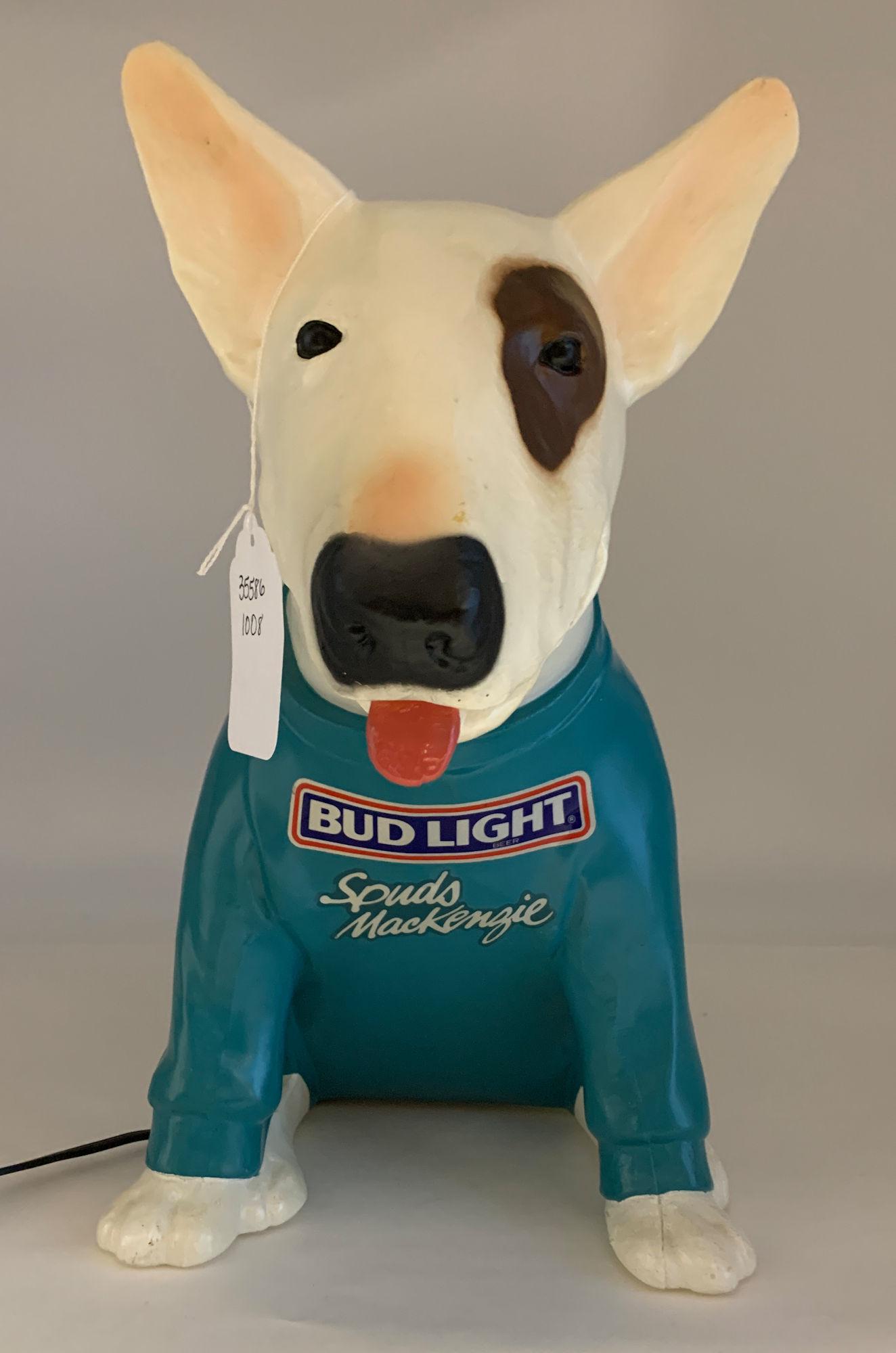 1980S SPUDS MACKENZIE BUD LIGHT BEER LIGHTED BAR (1 of 2)