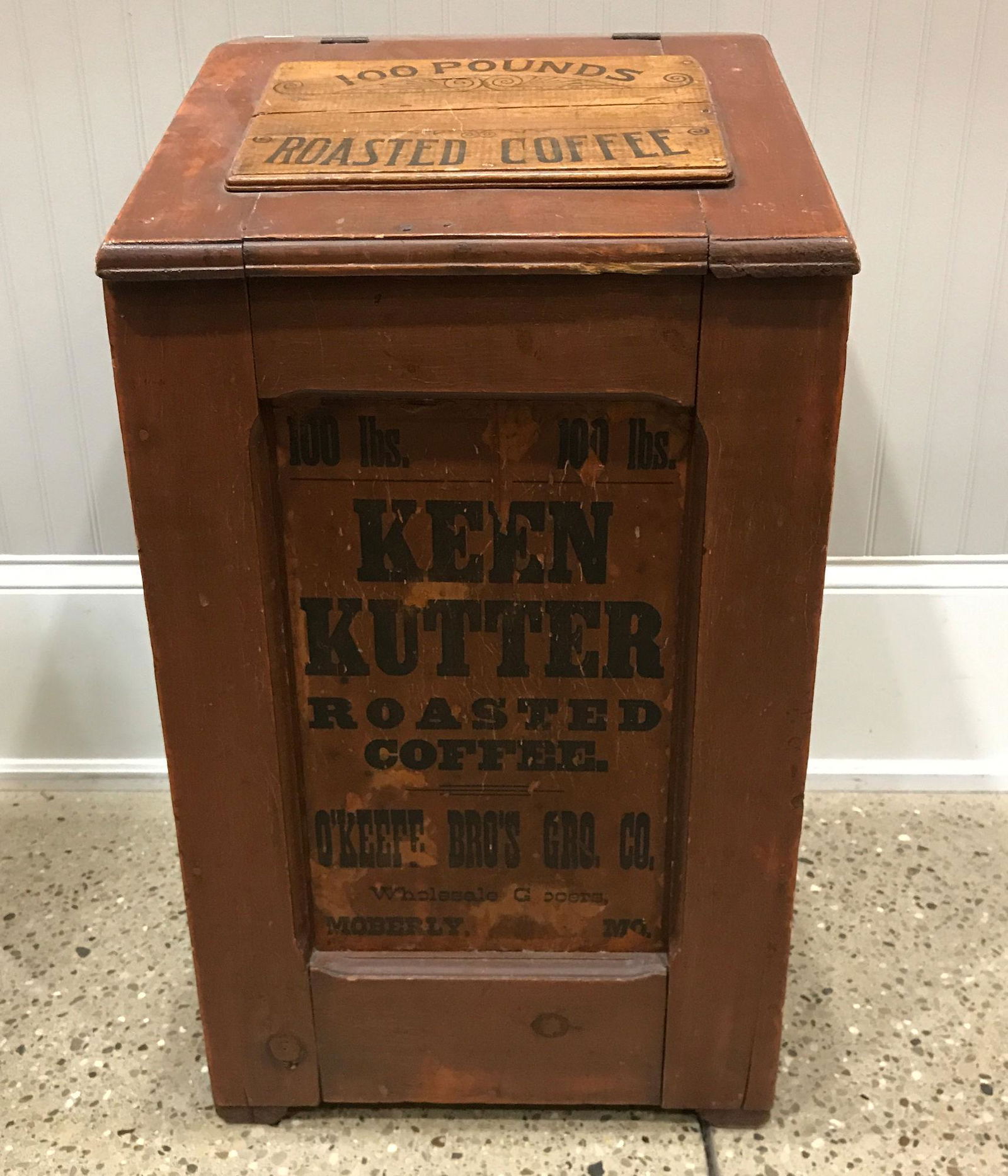 COFFEE BIN, 18" X 18" X 33" (1 of 6)