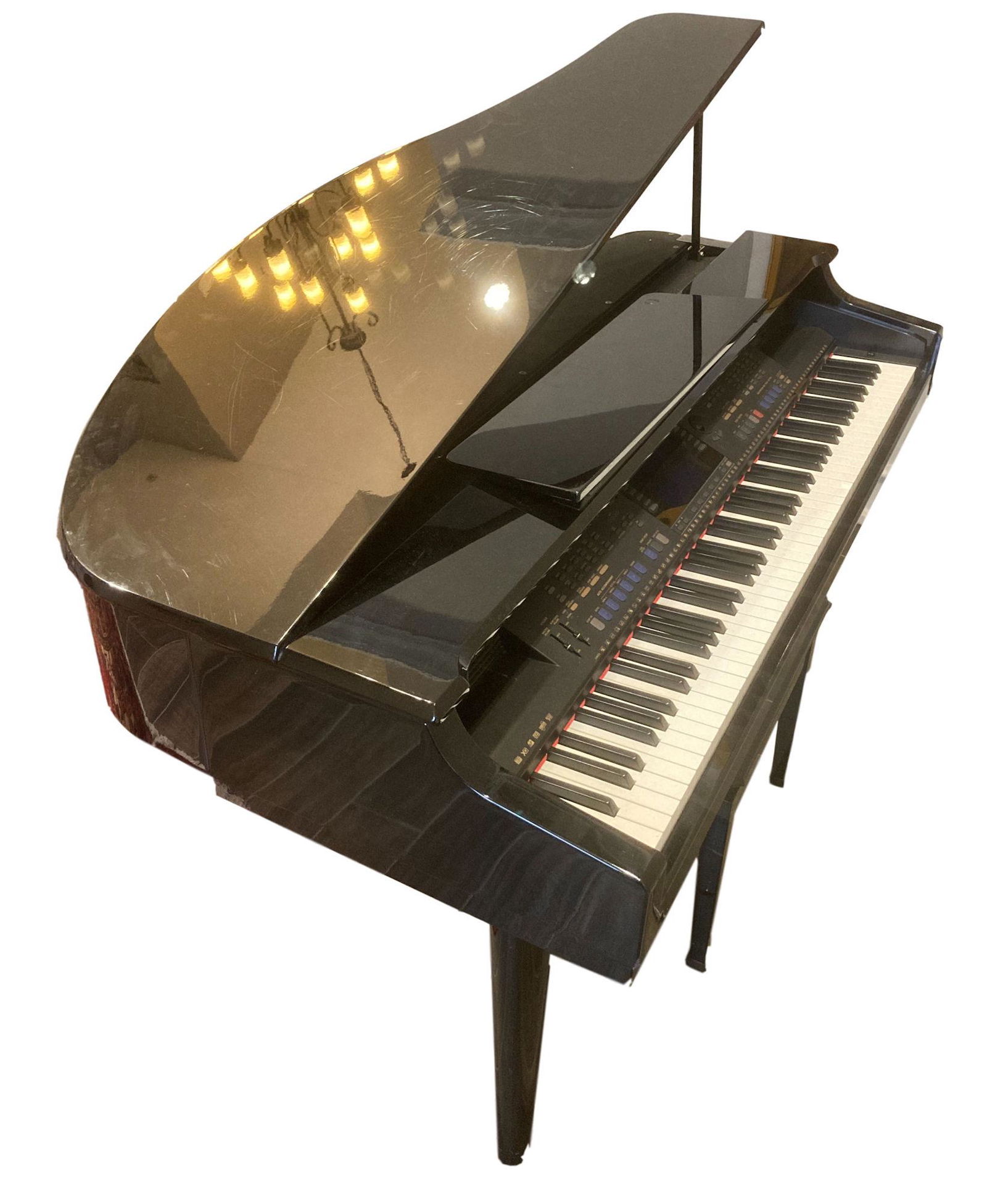 YAMAHA CLAVINOVA WITH EBONY FINISH, DISC PLAYER AND (1 of 1)