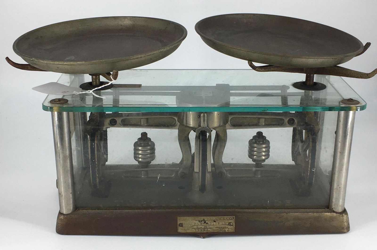 ANTIQUE APOTHECARY GLASS TORSION BALANCE CO. PHARMACY (1 of 1)