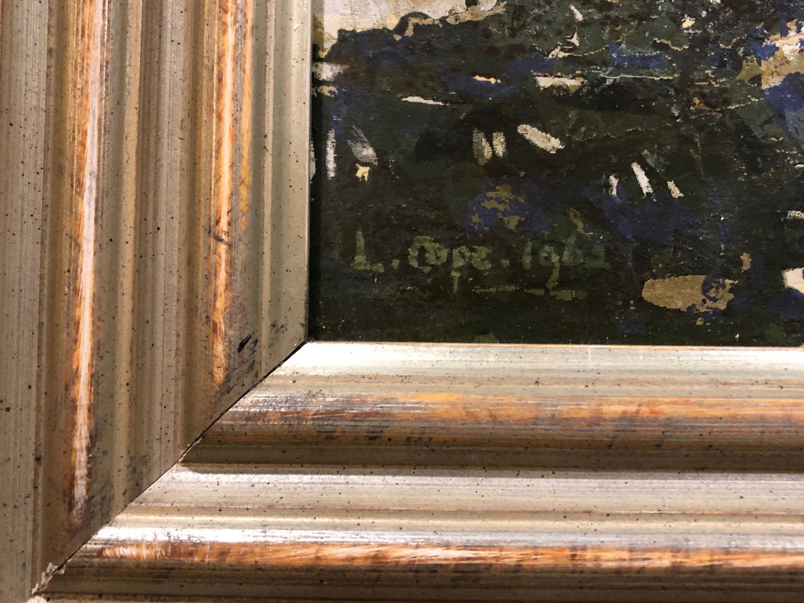 LESLIE COPE, 20THc, WAGON AND HORSES (1 of 2)