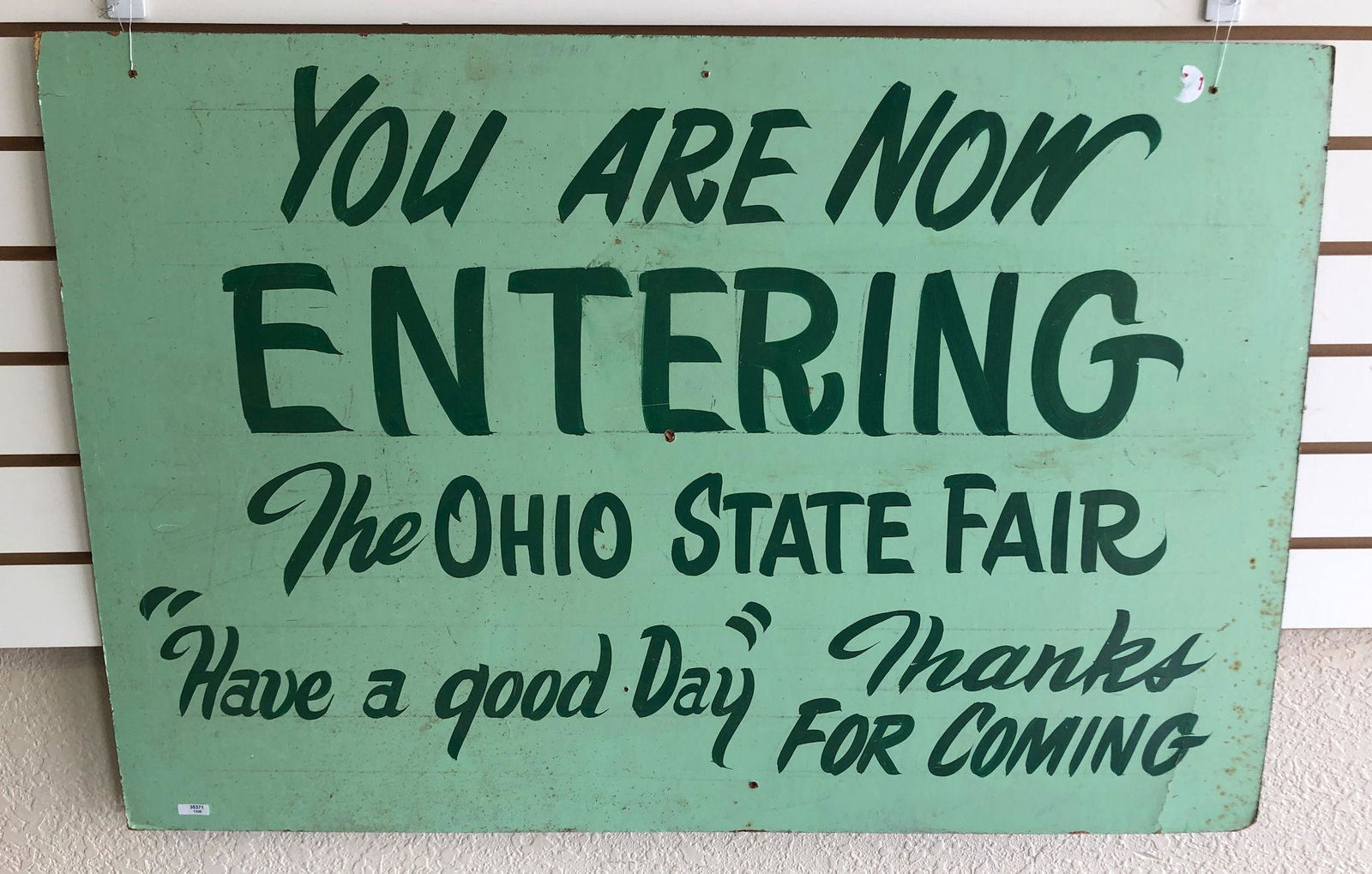 OHIO STATE FAIR VINTAGE MASONITE OHIO STATE FAIR ENTRY (1 of 1)