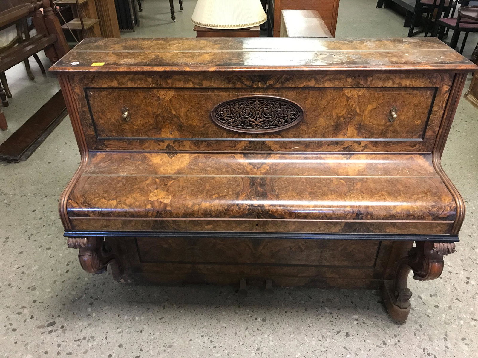 ORNATE PIANO ROUGH CONDITION: ORNATE PIANO ROUGH CONDITION
