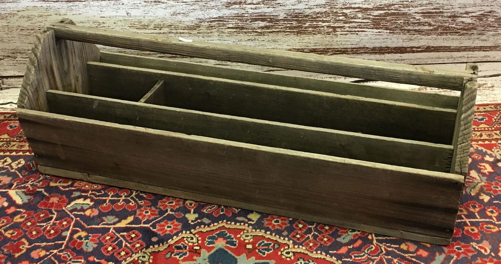 PRIMITIVE CARPENTERS TOOL TOTE 32"L (1 of 2)