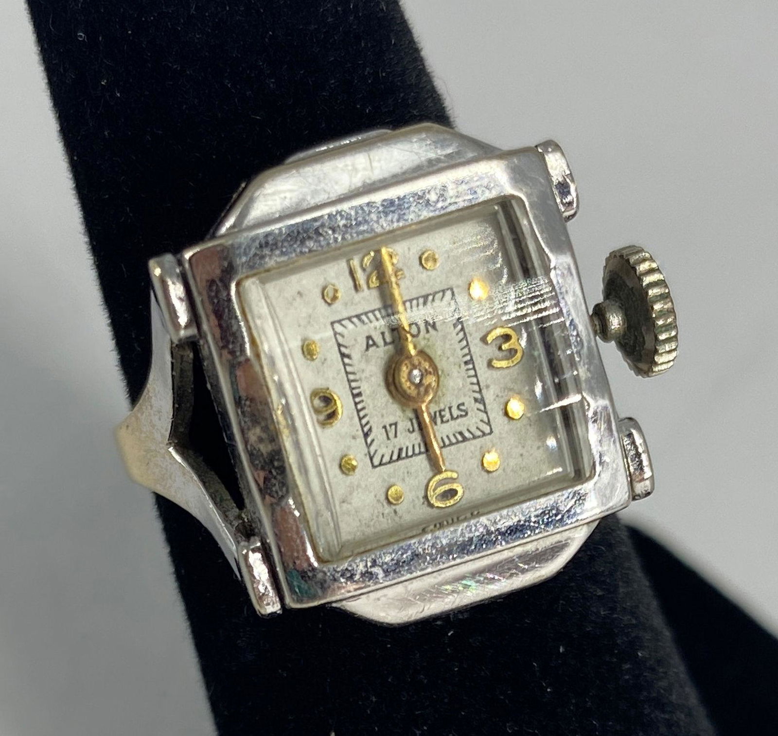14KT DUAL TONE RING WATCH (1 of 7)