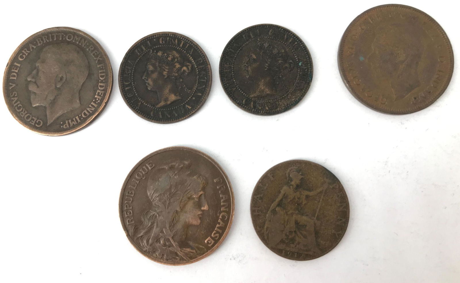 SIX FOREIGN COINS (1 of 2)
