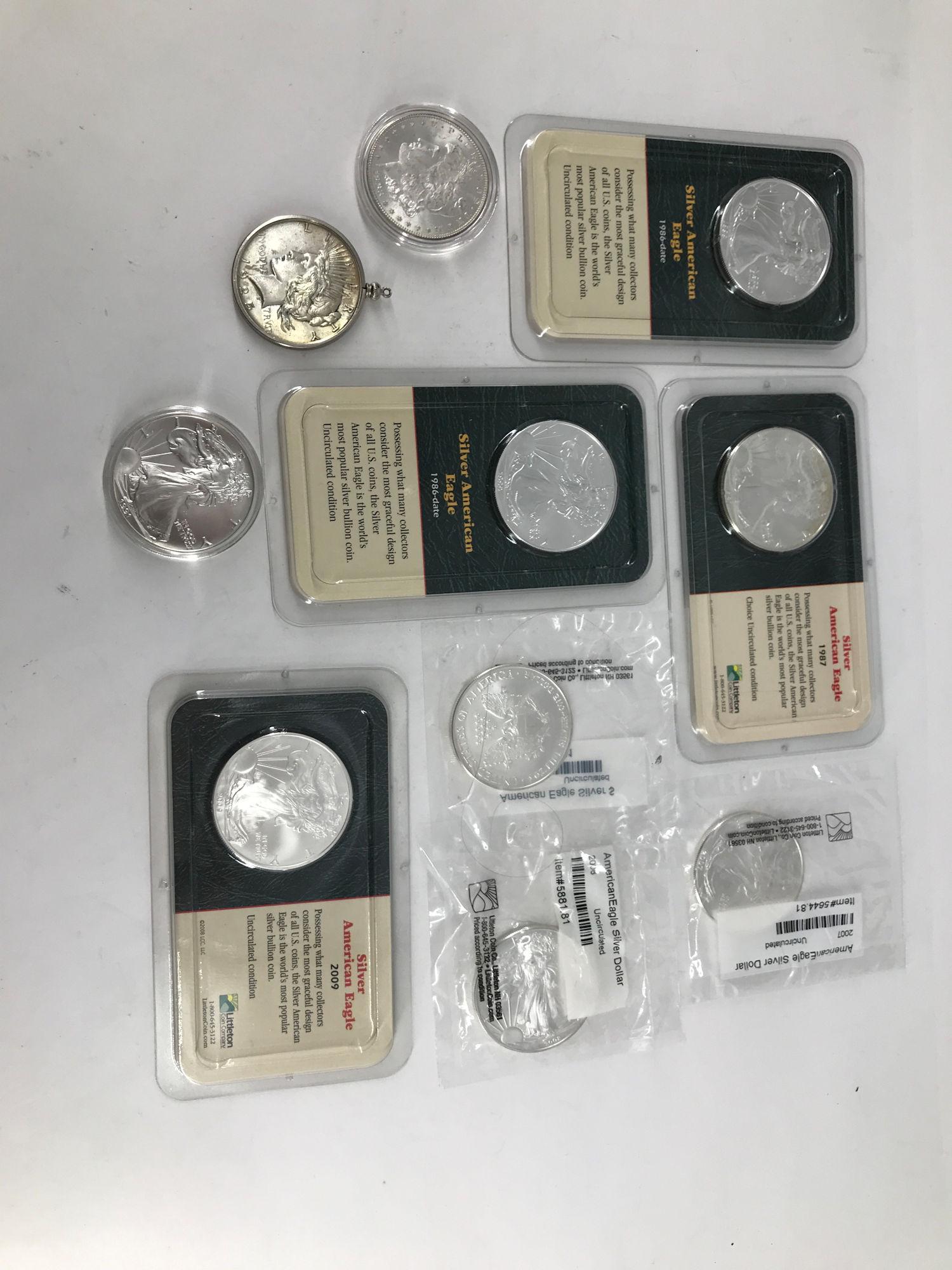 LOT OF U.S. SILVER DOLLAR COINS (1 of 7)