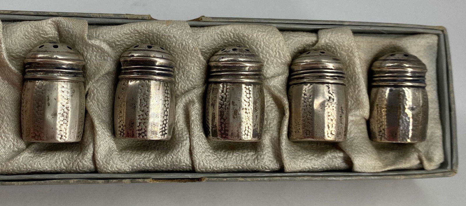 STERLING SILVER SALT AND PEPPER SHAKERS (1 of 3)