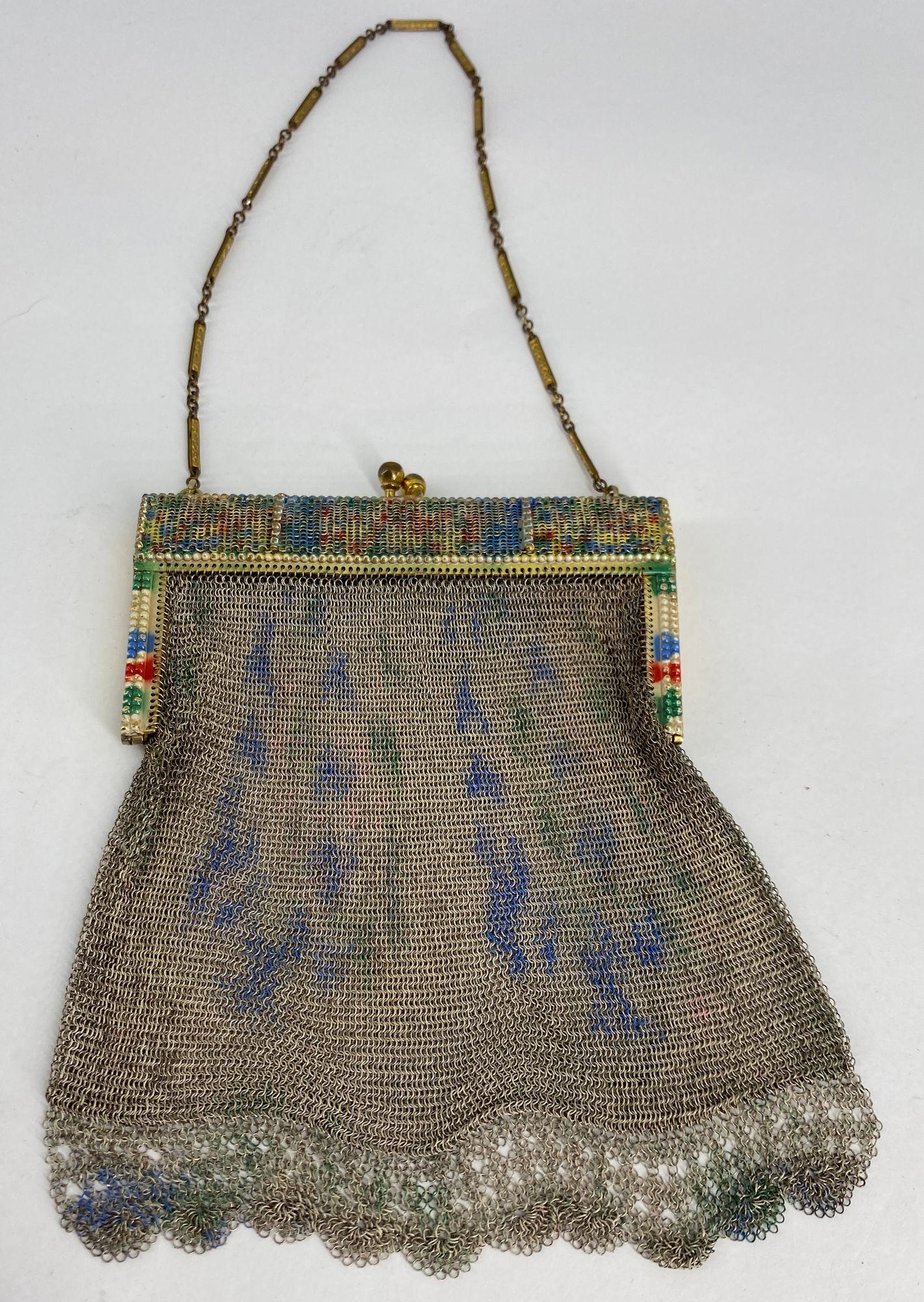 ANTIQUE/VINTAGE MESH METAL CHANGE PURSE (1 of 7)