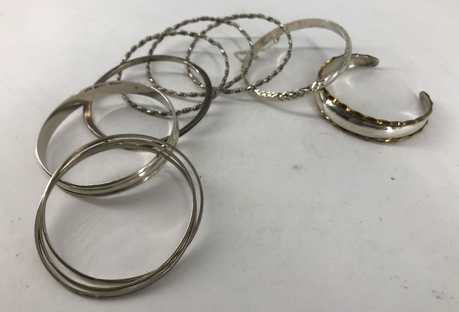 STERLING SILVER BRACELETS AND BANGLES (1 of 2)