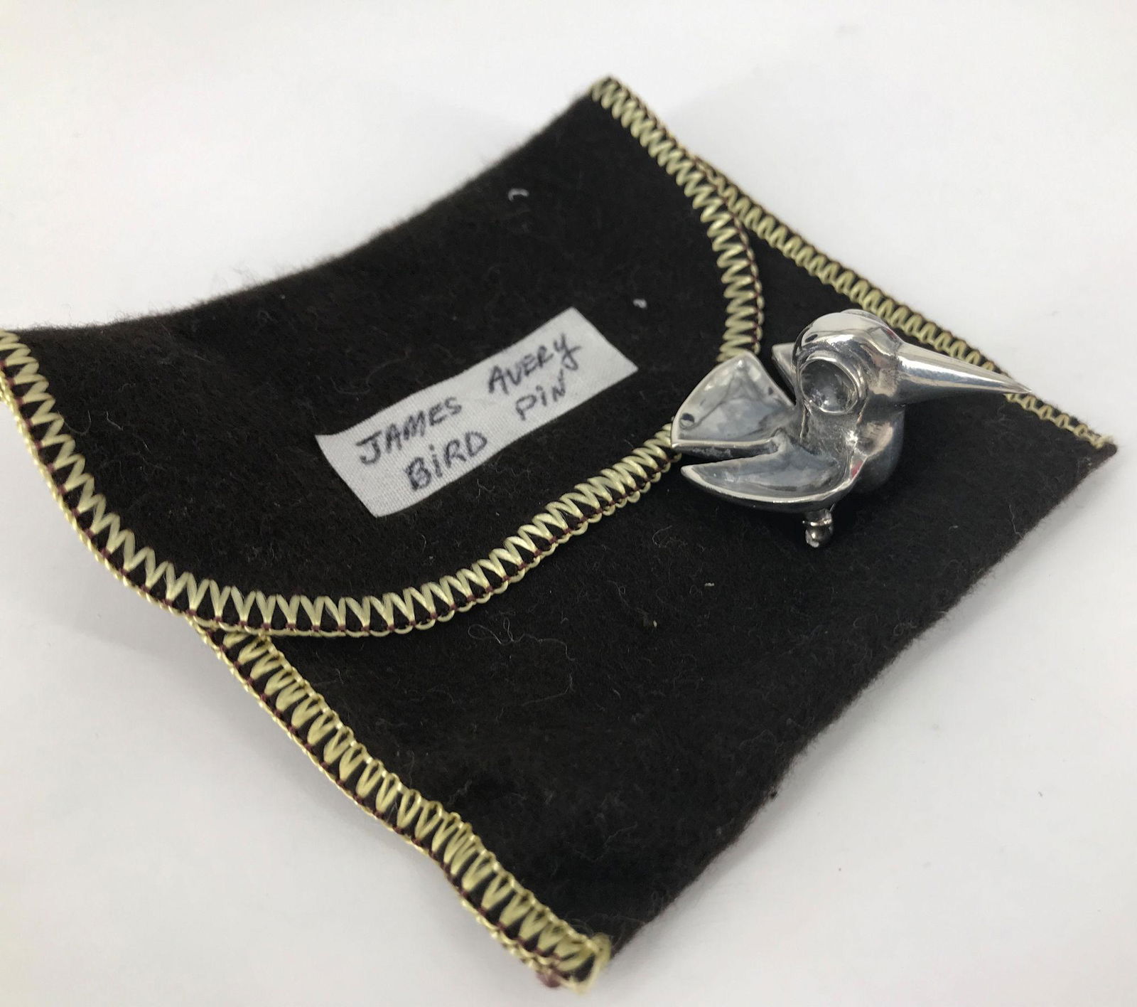 STERLING SILVER JAMES AVERY BIRD PIN (1 of 2)