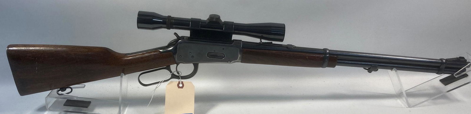 WINCHESTER MODEL 94 .30-30 CALIBER LEVER RIFLE SN:: WINCHESTER MODEL 94 .30-30 CALIBER LEVER RIFLE SN: 2138767, INCLUDING SIDE MOUNT SCOPE, SOFT CASE AND SLING SWIVELS. BY BIDDING ON THIS LOT BUYER ACCEPTS RESPONSIBILTY OF KNOWLEDGE OF STATE AND FEDERA