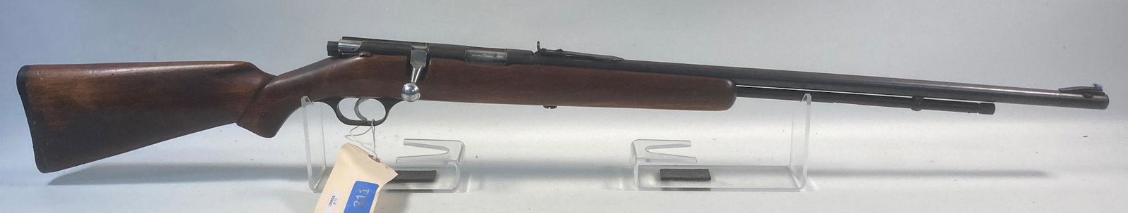 EASTERN ARMS .22 CALIBER BOLT RIFLE SN: NONE, LIGHT: EASTERN ARMS .22 CALIBER BOLT RIFLE SN: NONE, LIGHT RUST. BY BIDDING ON THIS LOT BUYER ACCEPTS RESPONSIBILTY OF KNOWLEDGE OF STATE AND FEDERAL LAWS FOR RECEIVING THIS ITEM.