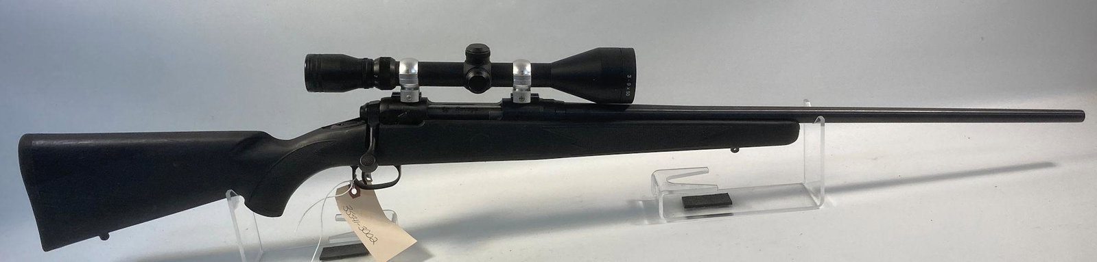 SAVAGE MODEL 11 .204 RUGER CALIBER BOLT RIFLE SN:: SAVAGE MODEL 11 .204 RUGER CALIBER BOLT RIFLE SN: G256447, INCLUDING SIMMONS SCOPE. BY BIDDING ON THIS LOT BUYER ACCEPTS RESPONSIBILTY OF KNOWLEDGE OF STATE AND FEDERAL LAWS FOR RECEIVING THIS ITEM.