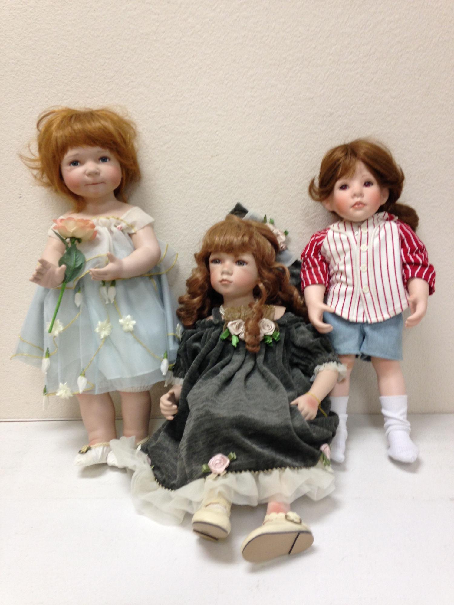 LOT 3 BOXED DOLLS INCLUDING DANBURY MINT. ALL ITEMS (1 of 1)