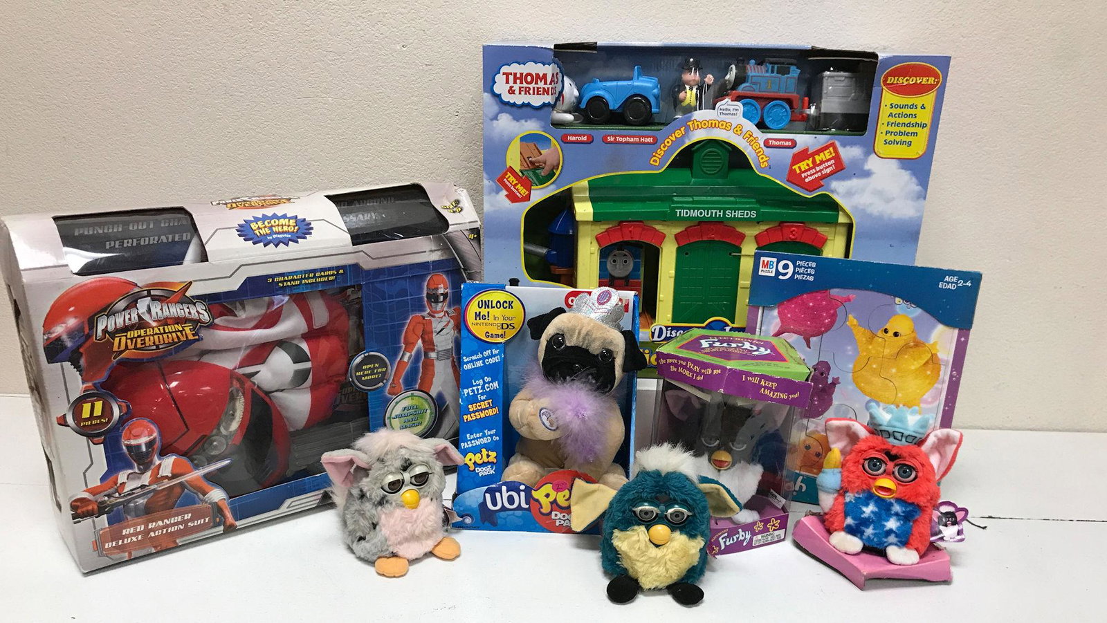 LOT MISCELLANEOUS ITEMS INCLUDING FURBY, POWER RANGERS, (1 of 1)