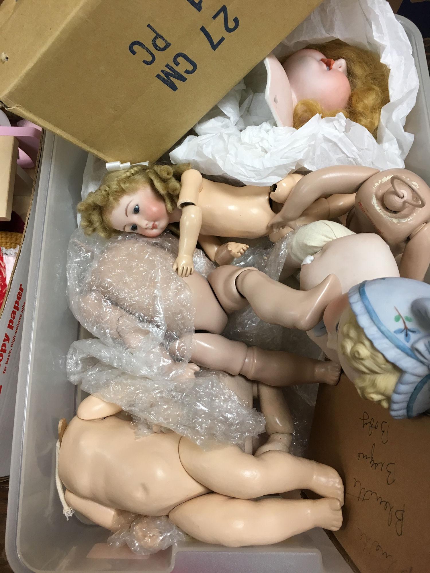 LOT MISCELLANEOUS NEW DOLL PARTS. ALL ITEMS SOLD AS IS. (1 of 1)