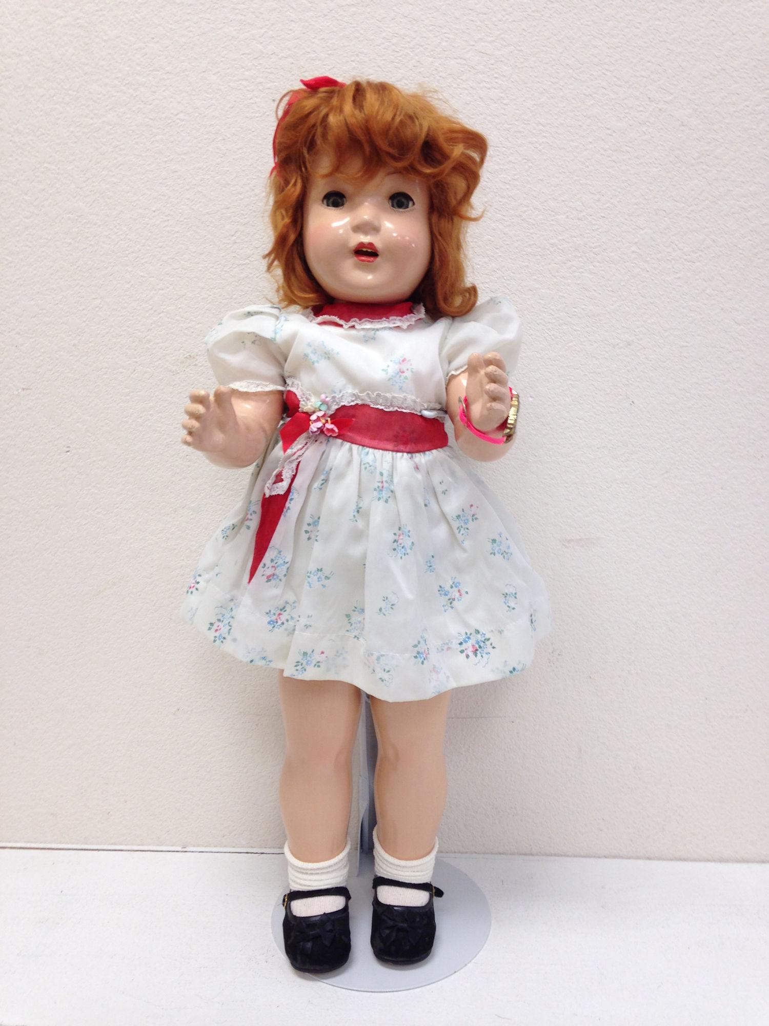 27â€ UNMARKED COMPOSITION DOLL. ALL ITEMS SOLD AS IS. (1 of 1)
