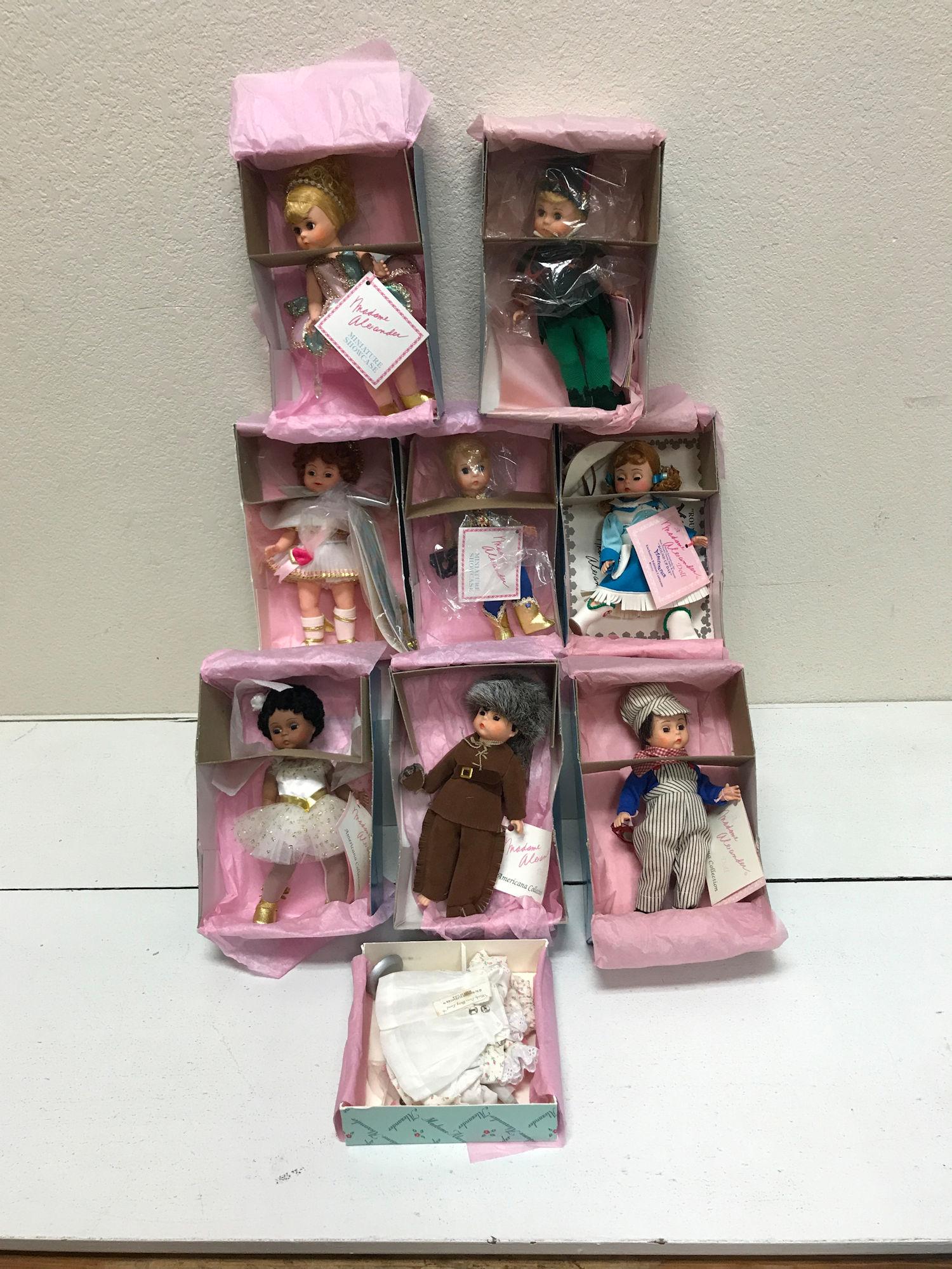 8 BOXED 8" MADAME ALEXANDER DOLLS INCLUDING ROBINHOOD (1 of 1)