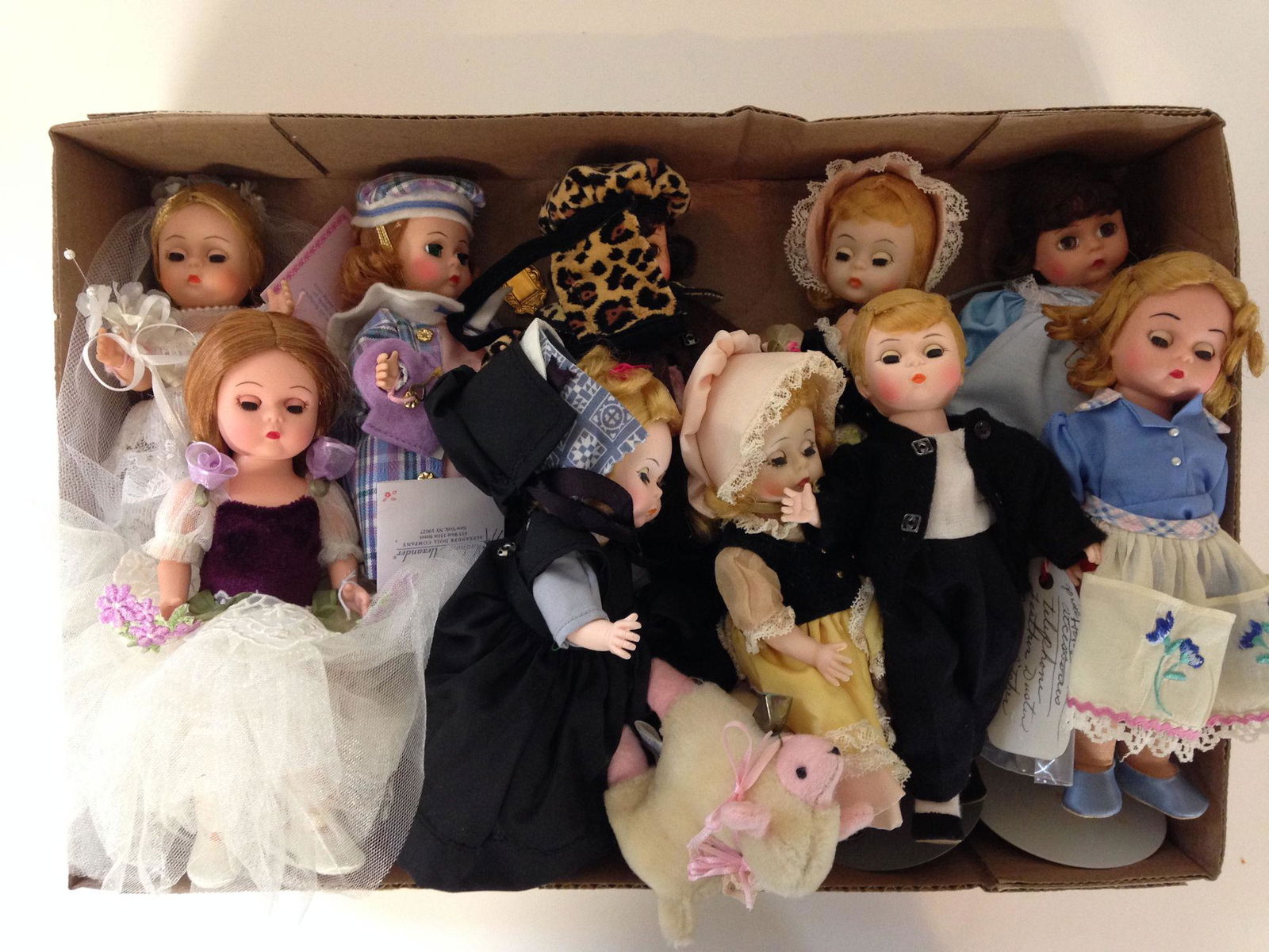LOT 10 UNBOXED 8" MADAME ALEXANDER DOLLS. ALL ITEMS ARE (1 of 1)