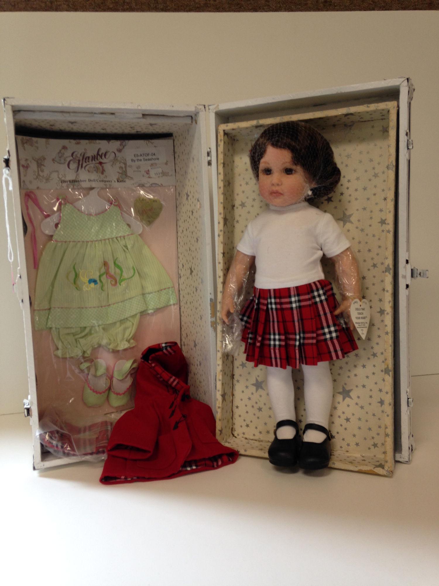 EFFANBEE VINYL DOLL WITH CLOTHES & TRUNK. ALL ITEMS ARE: EFFANBEE VINYL DOLL WITH CLOTHES & TRUNK. ALL ITEMS ARE SOLD AS IS. CONDITION REPORTS ARE NOT AVAILABLE.