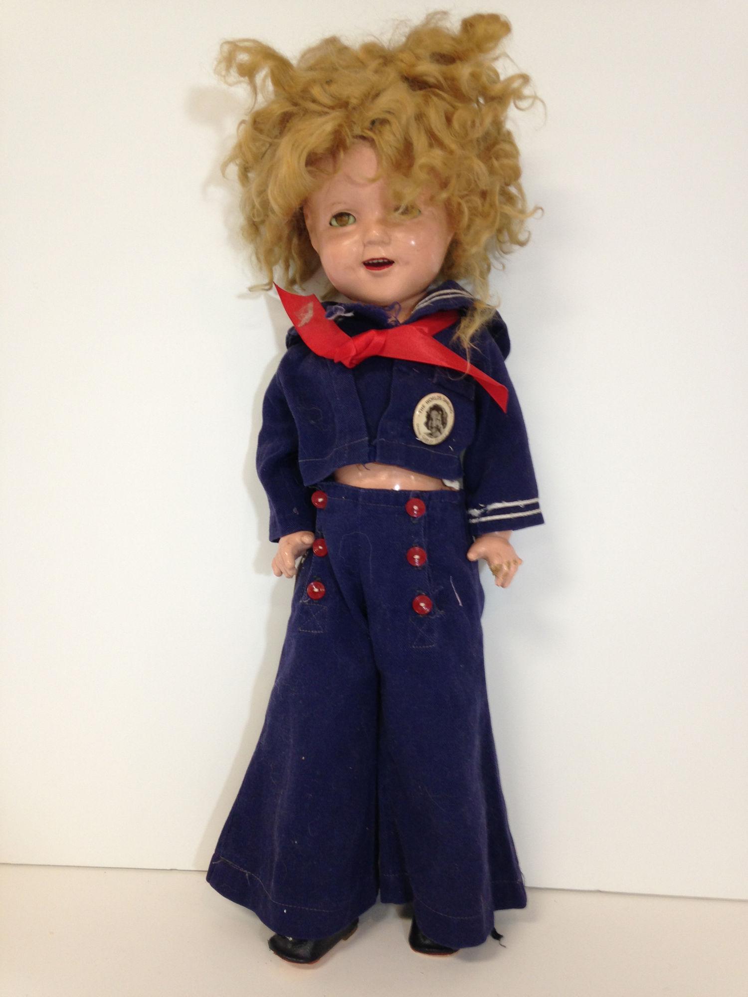 21" IDEAL COMPOSITION SHIRLEY TEMPLE DOLL. ALL ITEMS (1 of 1)