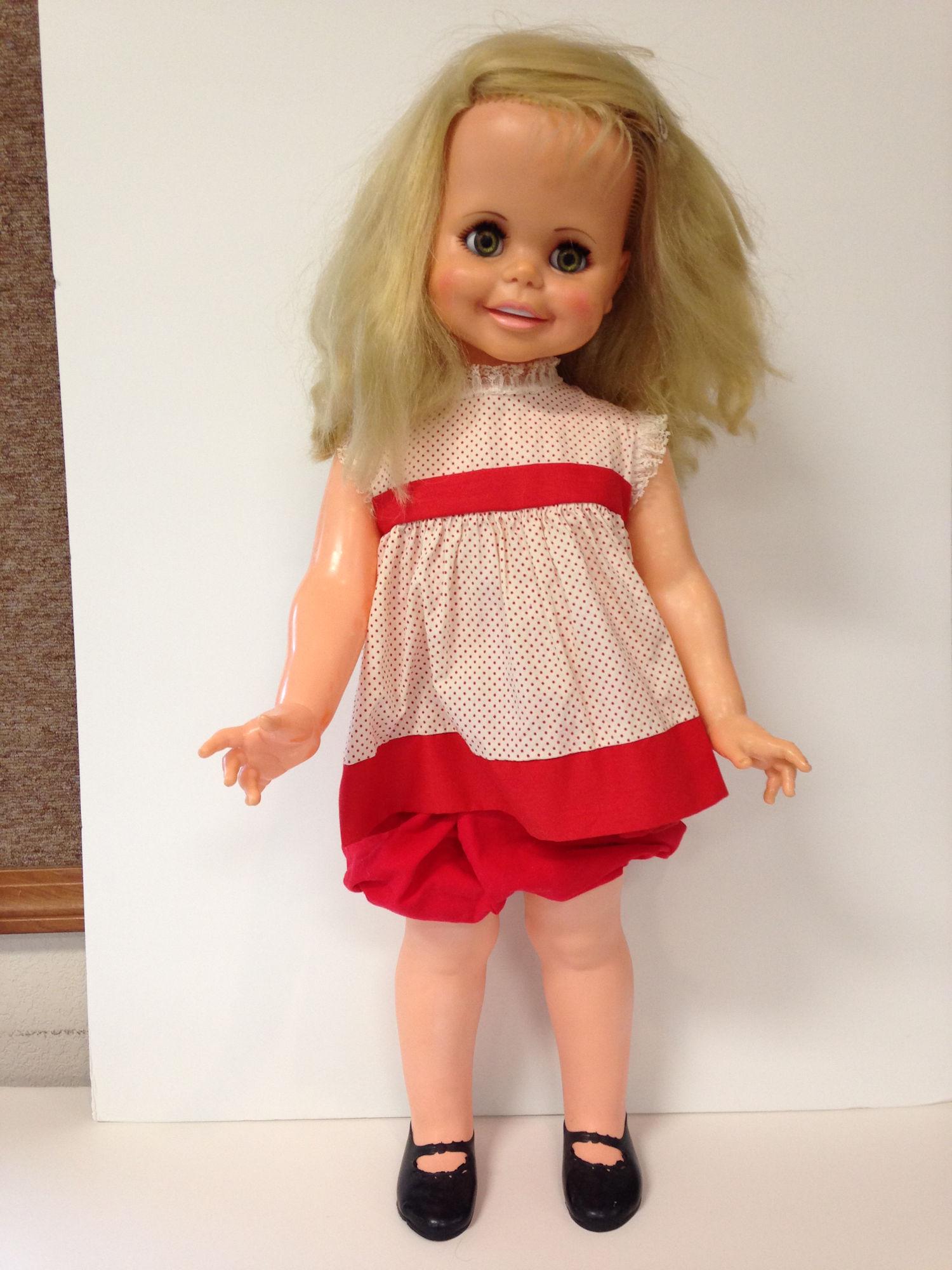 IDEAL TOY COMPANY WALKING DOLL. ALL ITEMS ARE SOLD AS: IDEAL TOY COMPANY WALKING DOLL. ALL ITEMS ARE SOLD AS IS. CONDITION REPORTS ARE NOT AVAILABLE.
