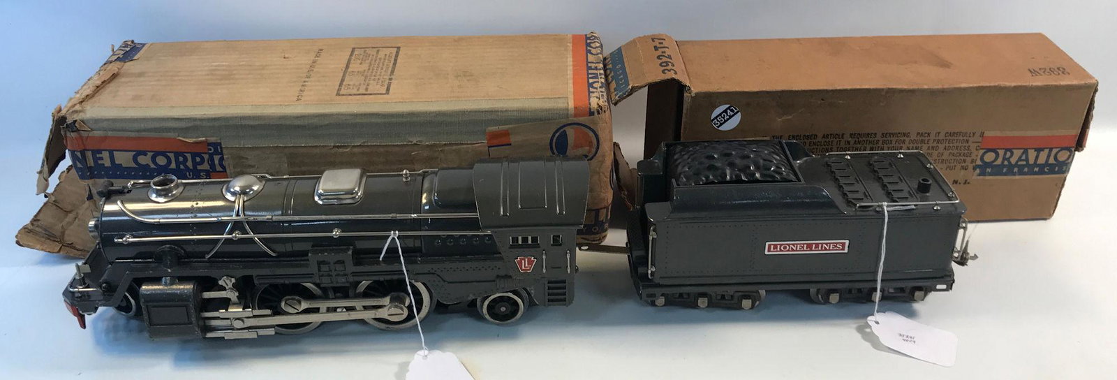 LIONEL PRE-WAR STANDARD GAUGE 392E ENGINE, 4-4-2 (1 of 9)