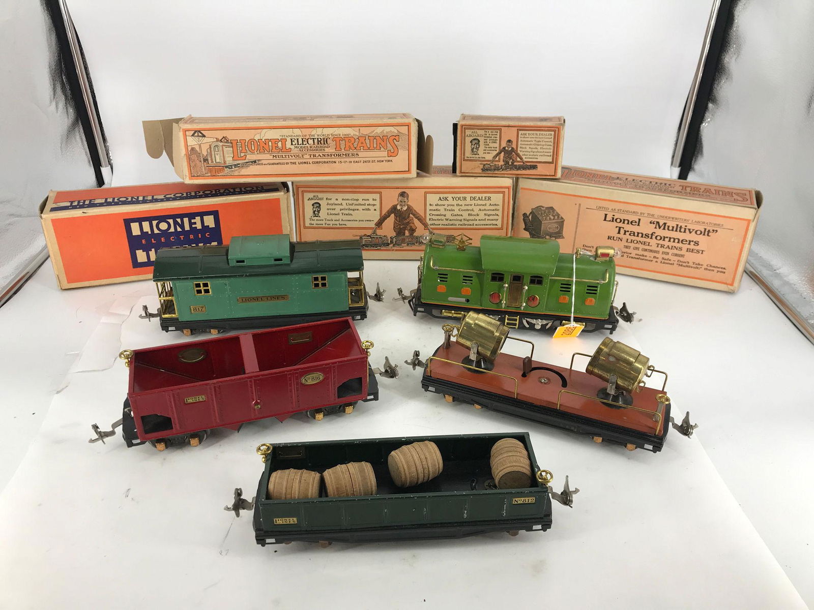 LIONEL PREWAR O GAUGE SET #247E FREIGHT TRAIN SET IN (1 of 18)