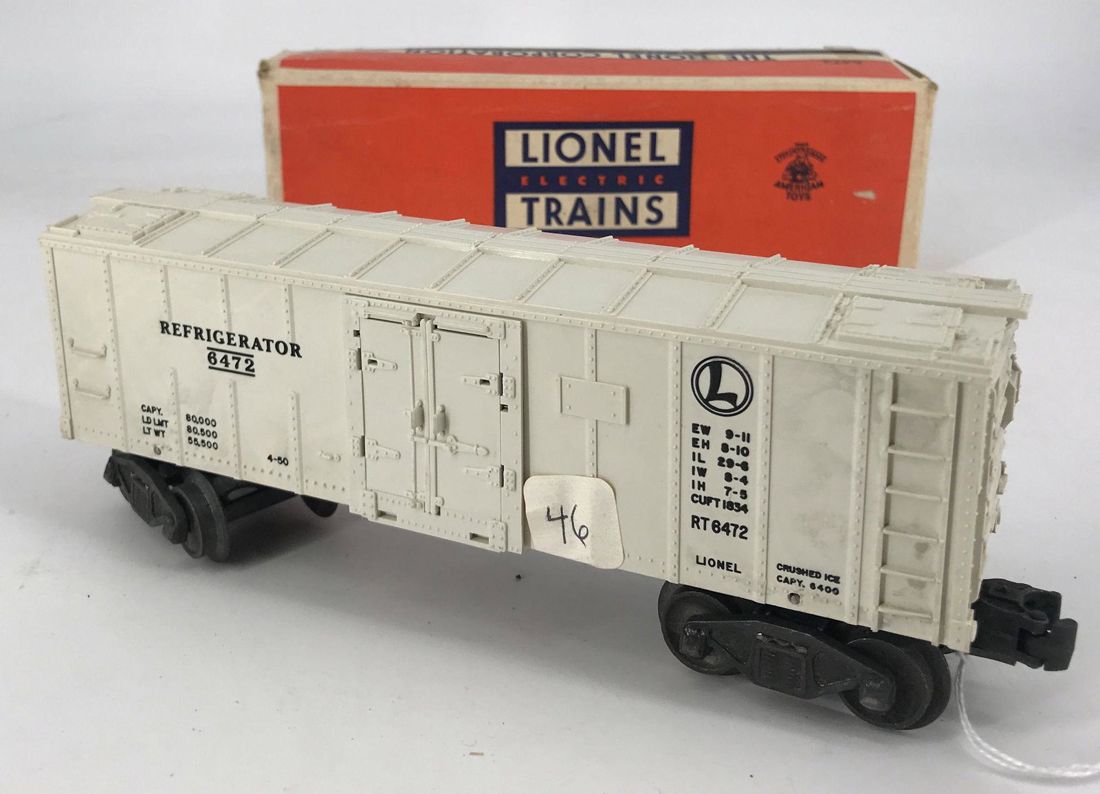 LIONEL POSTWAR O GAUGE 6472 REFRIGERATOR CAR IN (1 of 2)