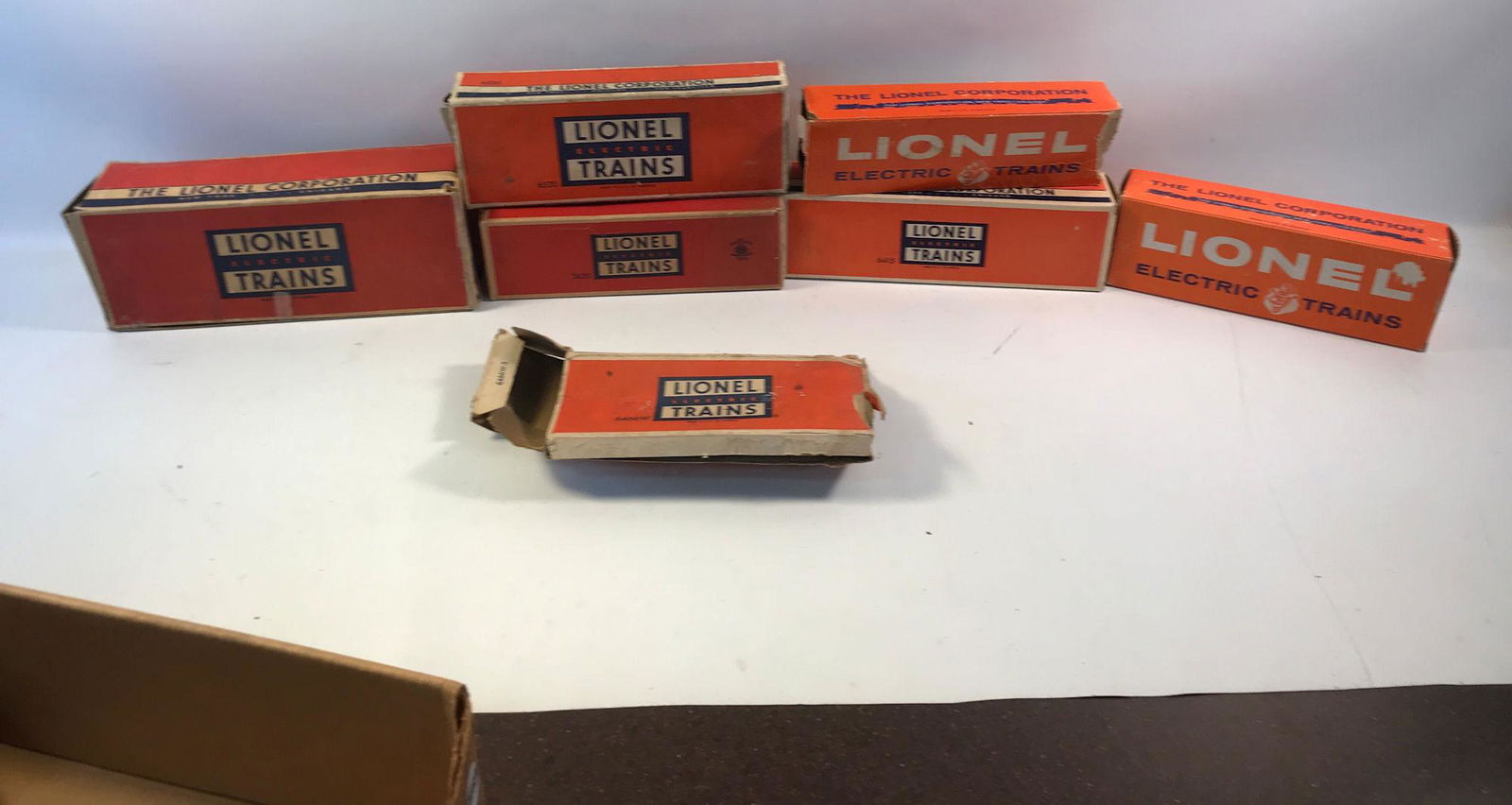 LIONEL POST WAR O GAUGE 7 EMPTY BOXES (1 of 1)