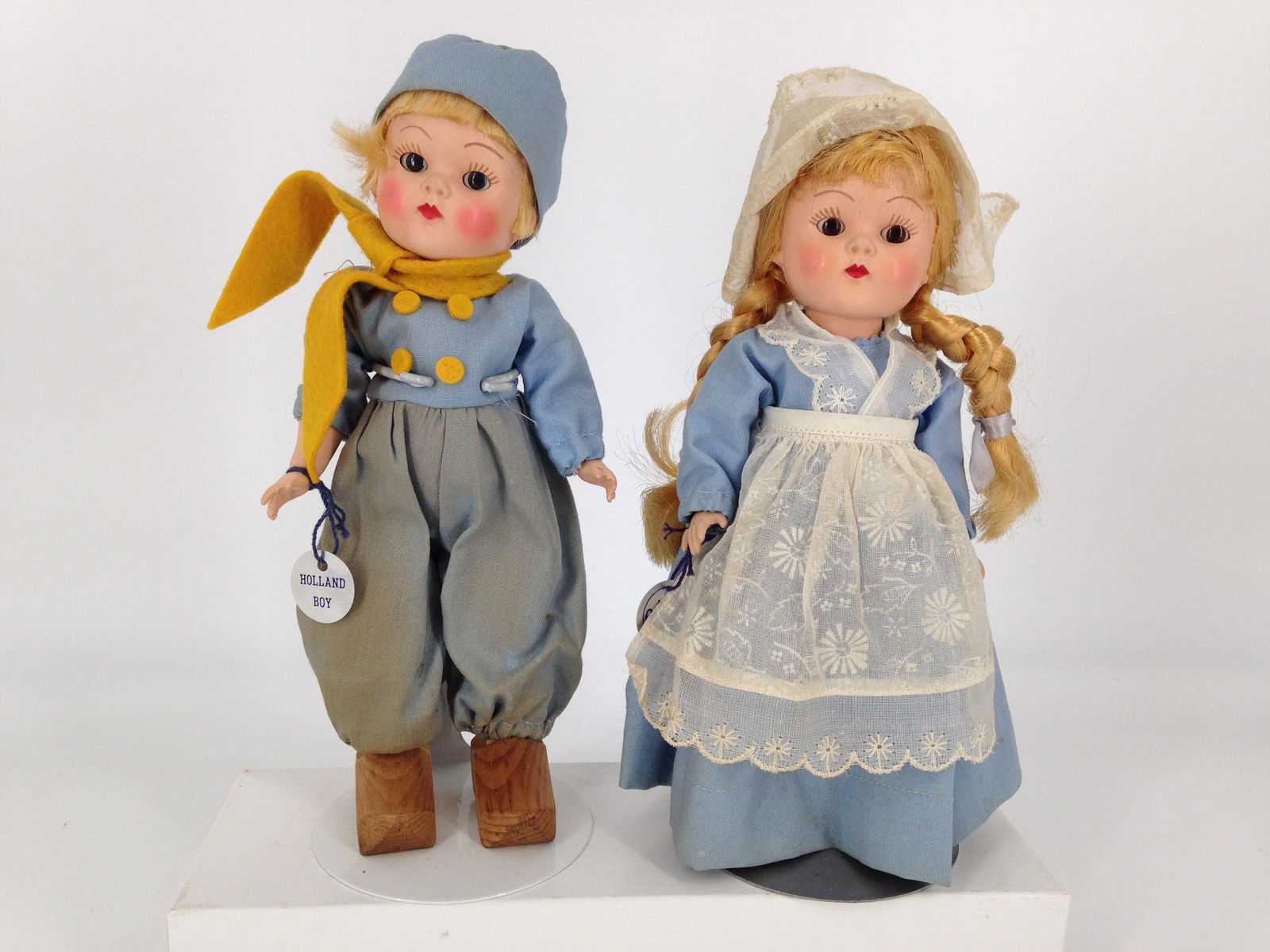 8" VOGUE HARD PLASTIC HOLLAND BOY AND GIRL. BOY HAS (1 of 6)