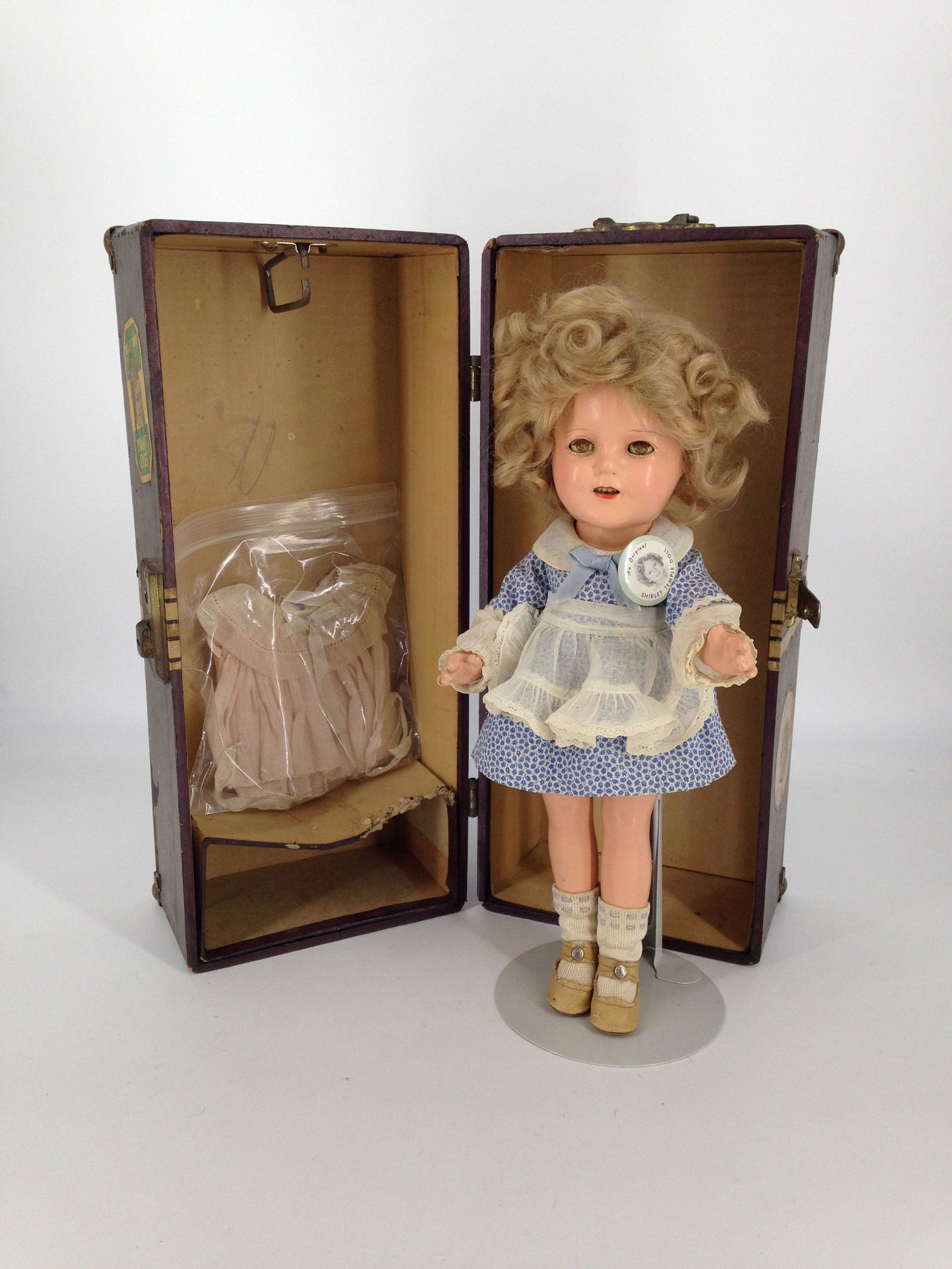 13" VINTAGE ALL COMPOSITION SHIRLEY TEMPLE BY IDEAL (1 of 8)