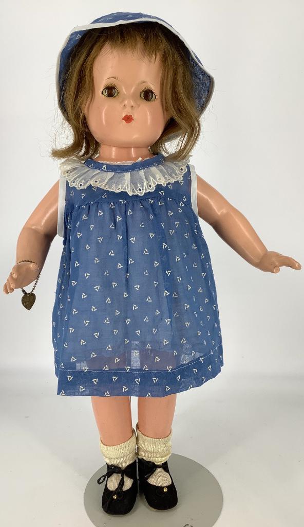 22" Effanbee composition Patsy Lou. Human hair wig over (1 of 1)