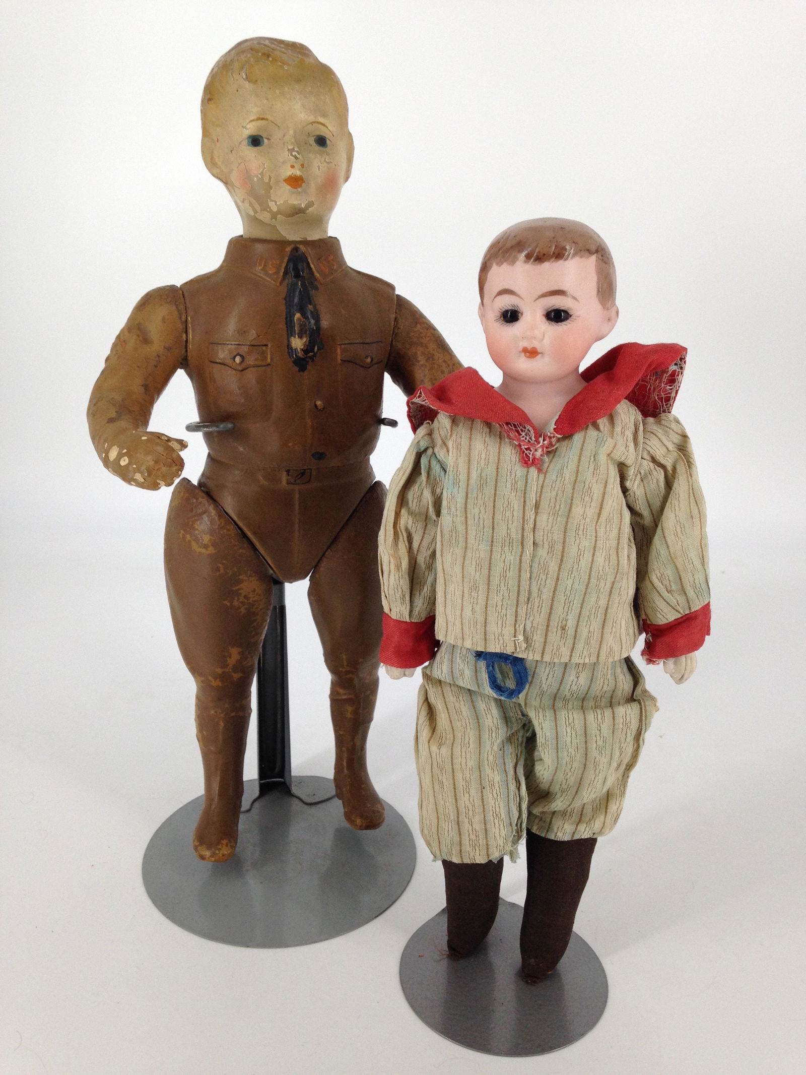 (2) BOY DOLLS. INCLUDES 12" LIBERTY BOY AMERICAN (1 of 2)