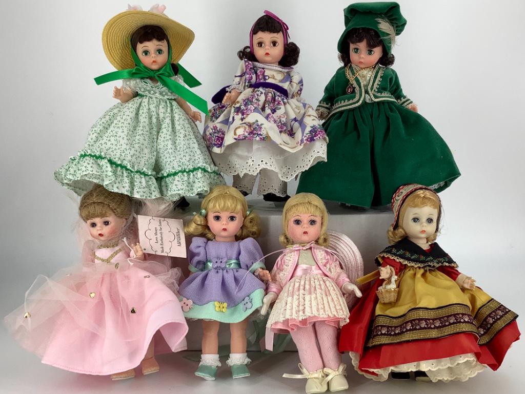 LOT OF (7) BOXED AND UNBOXED 8" MADAME ALEXANDER DOLLS (1 of 1)
