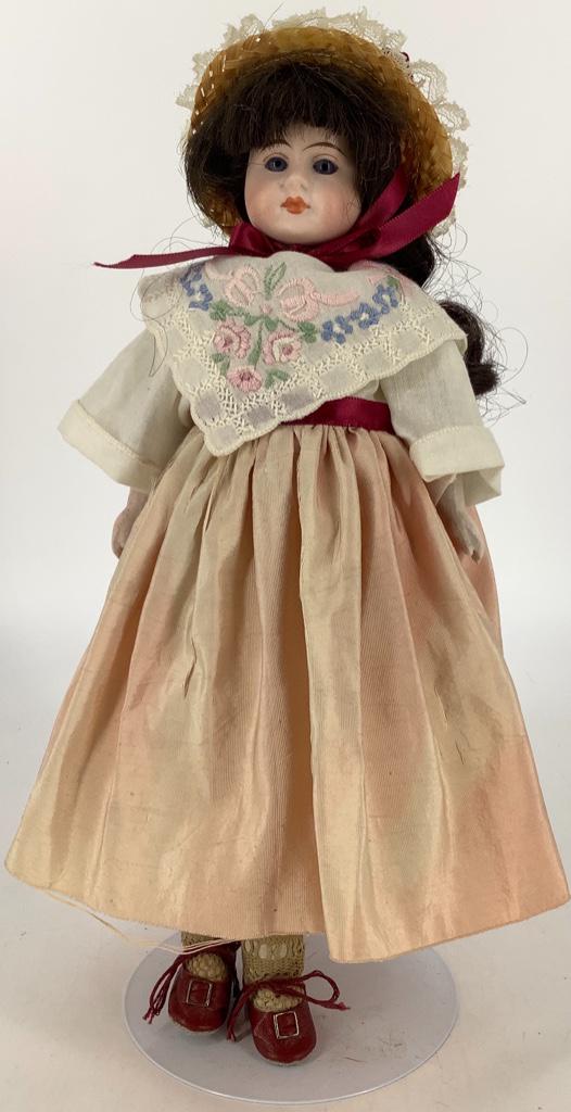 12" German bisque shoulder head Belton-type doll. (1 of 1)