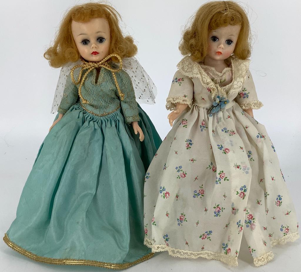 (2) 9" vintage Madame Alexander hard plastic Cissette (1 of 1)